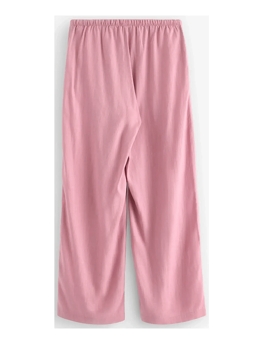 Lindex - Wide trousers in linen blend - bukser med brede ben - light dusty pink - 2