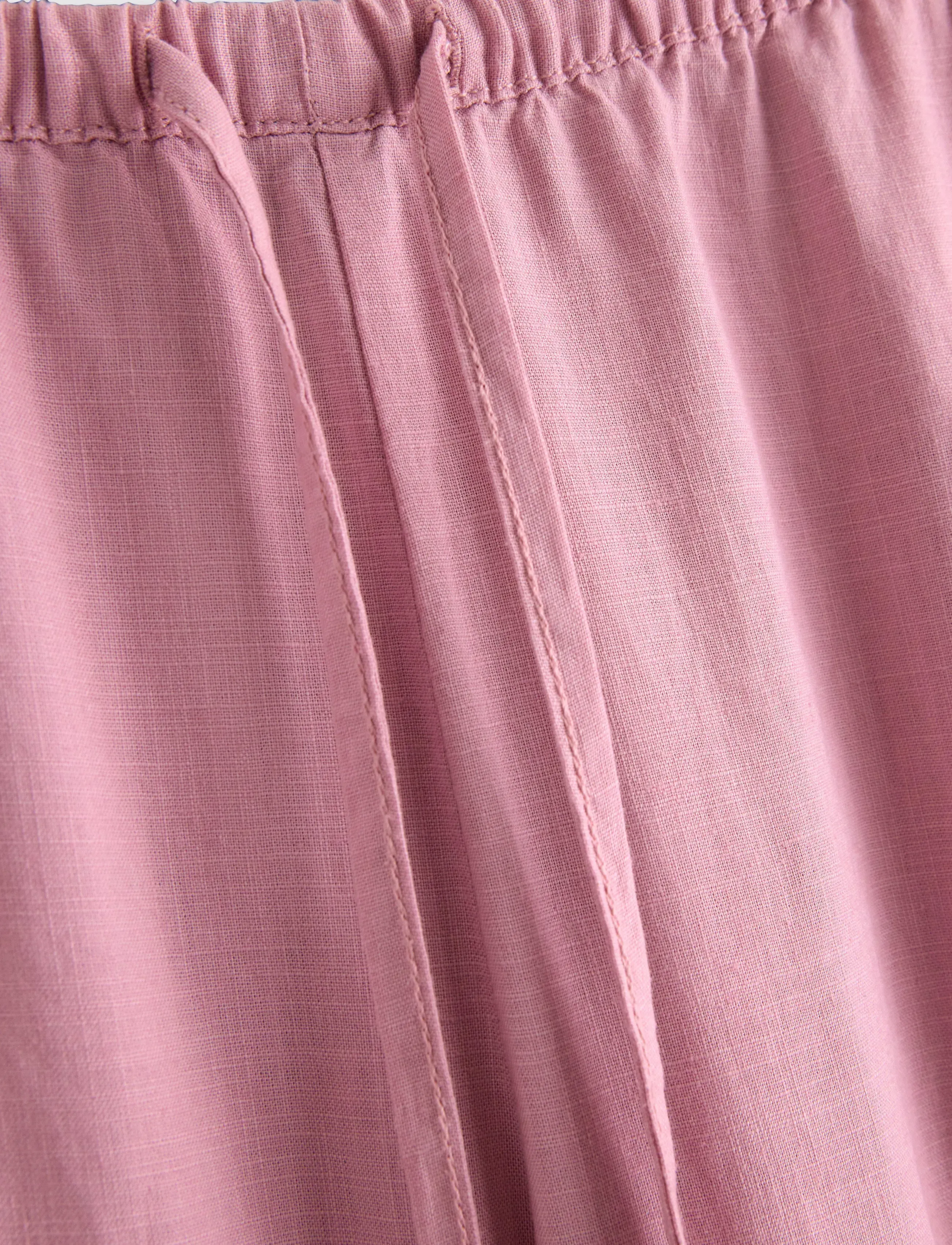 Lindex - Wide trousers in linen blend - wide leg trousers - light dusty pink - 5