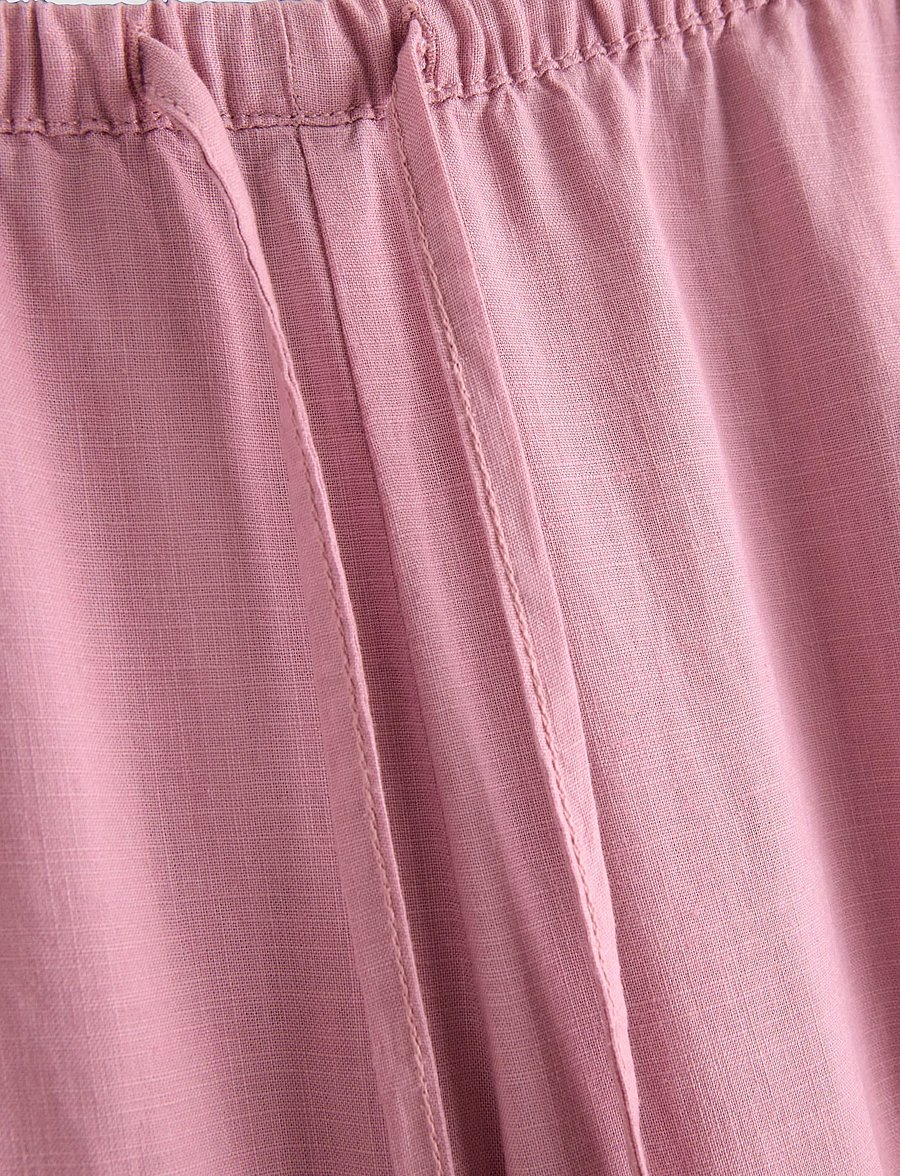 Lindex - Wide trousers in linen blend - bukser med brede ben - light dusty pink - 5