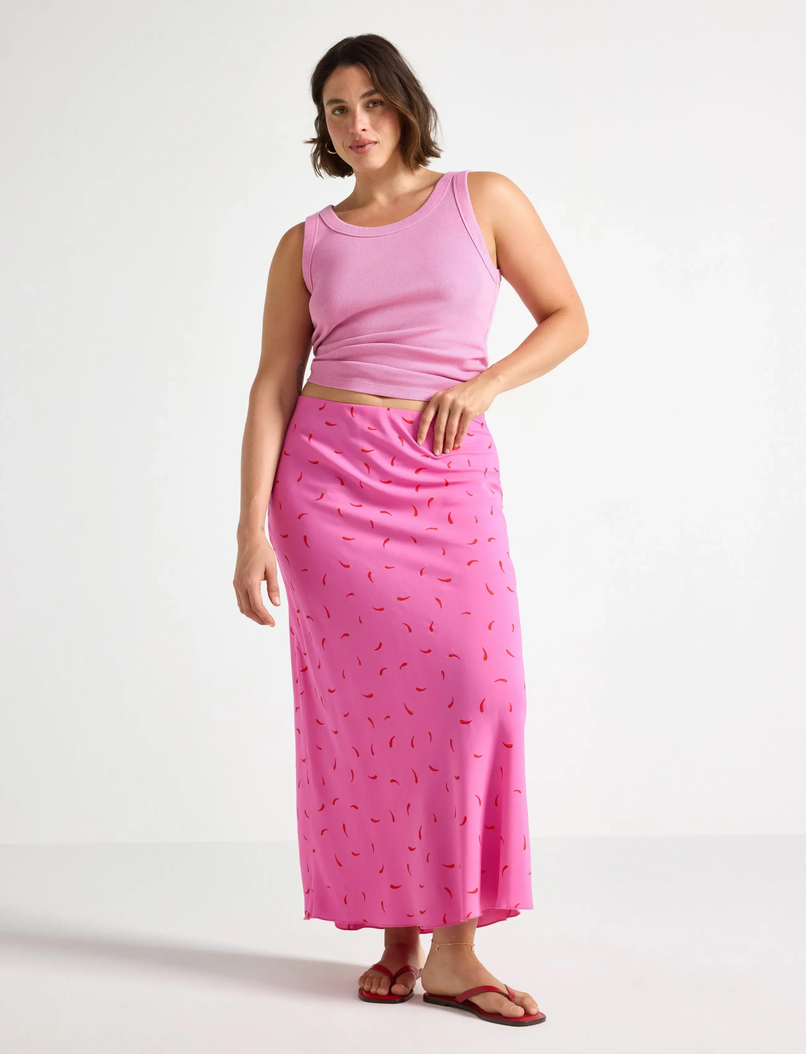 Lindex Maxi Skirt, S, Pink, Nederdele > Maxi Nederdele, Dame