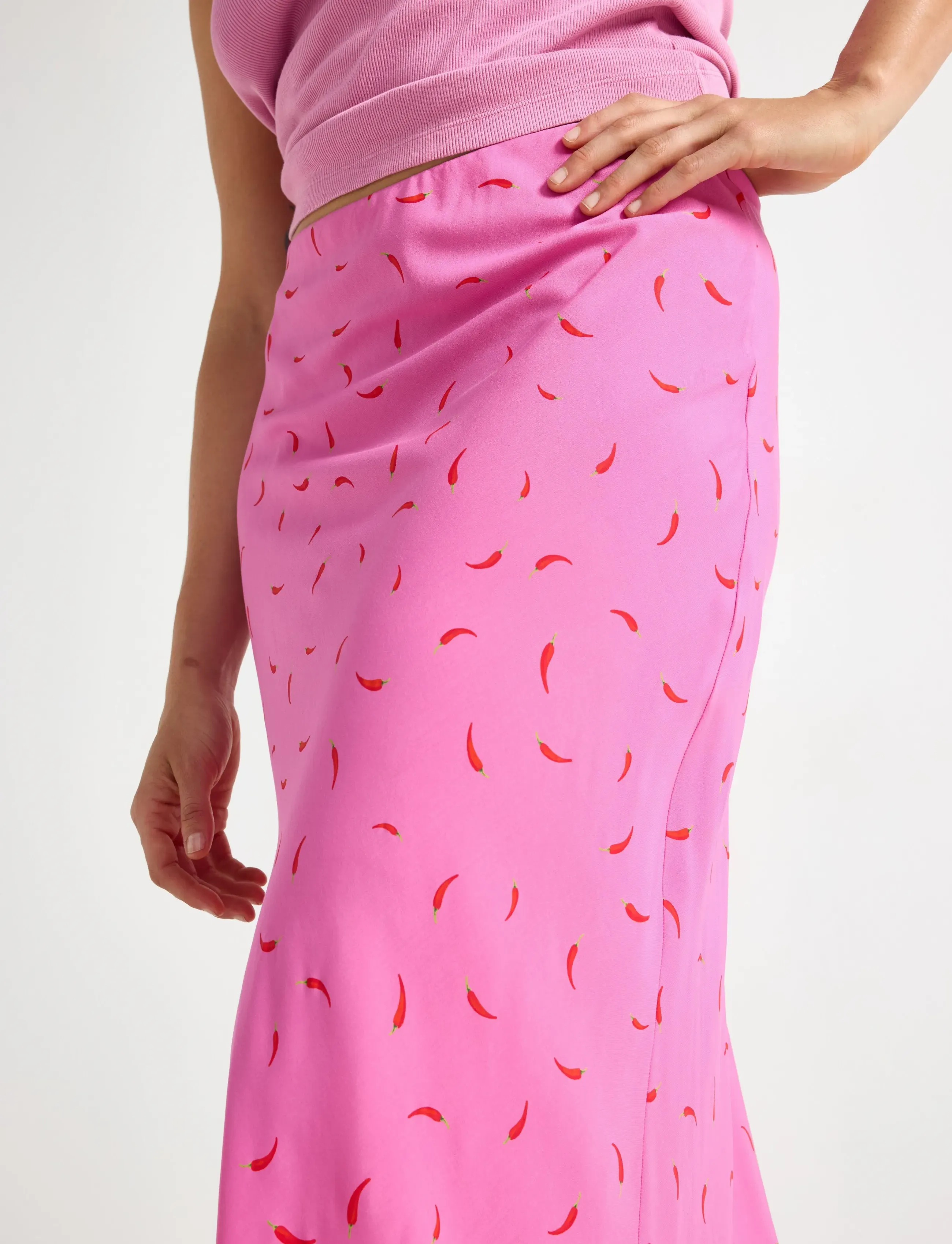 Lindex - Maxi skirt - maxikjolar - pink - 4