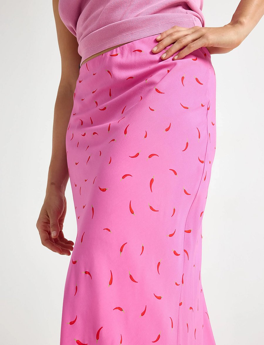 Lindex - Maxi skirt - maxi skirts - pink - 4