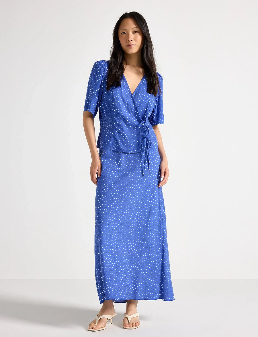 Lindex - Maxi skirt - maxi röcke - strong blue - 0