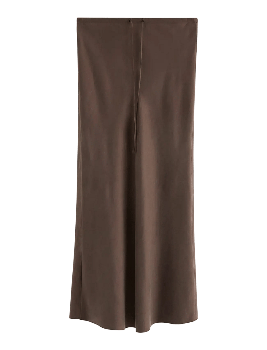 Lindex - Maxi skirt - maxi röcke - dark dusty brown - 1