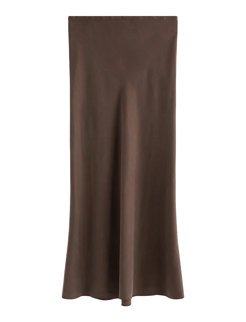 Lindex - Maxi skirt - maxi röcke - dark dusty brown - 2