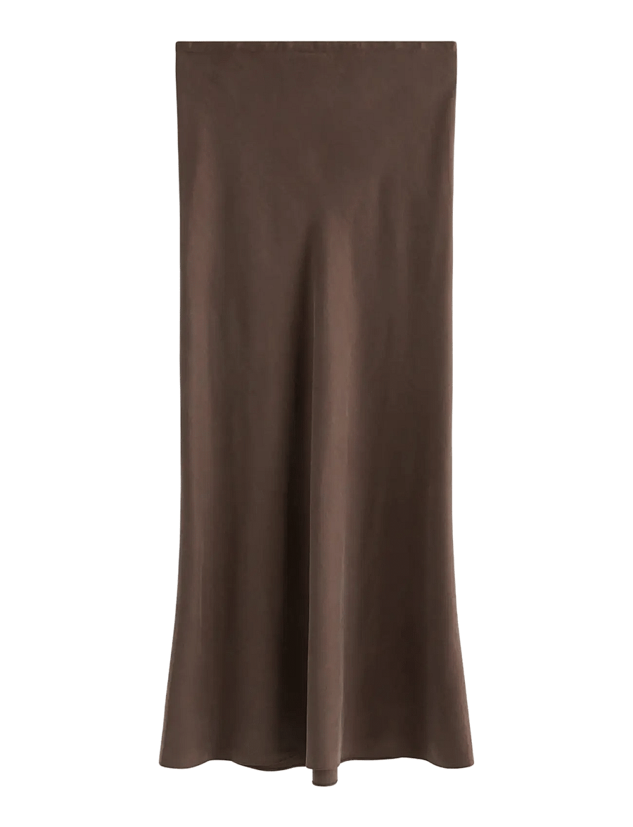 Lindex - Maxi skirt - maxi röcke - dark dusty brown - 2