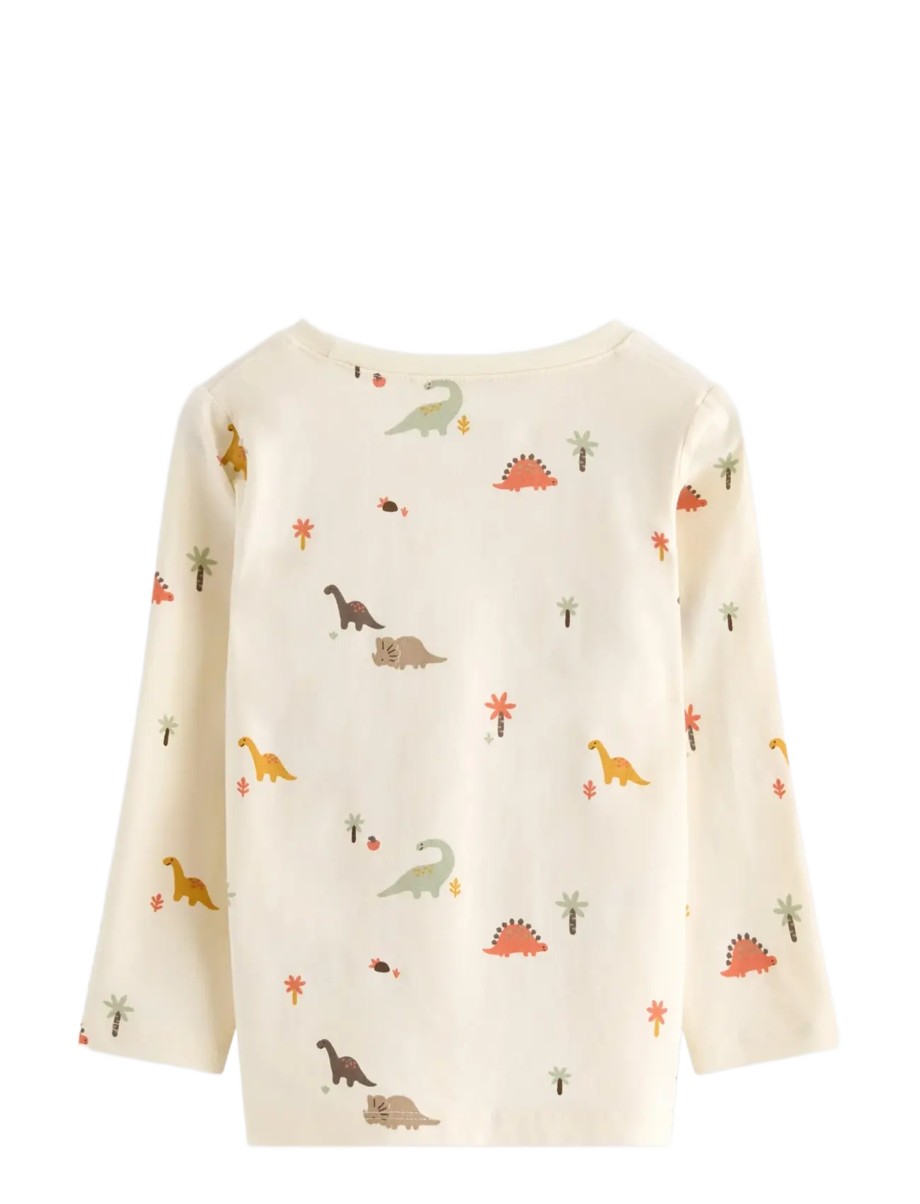 Lindex - Top Mini Dino aop - lange mouwen - white - 1