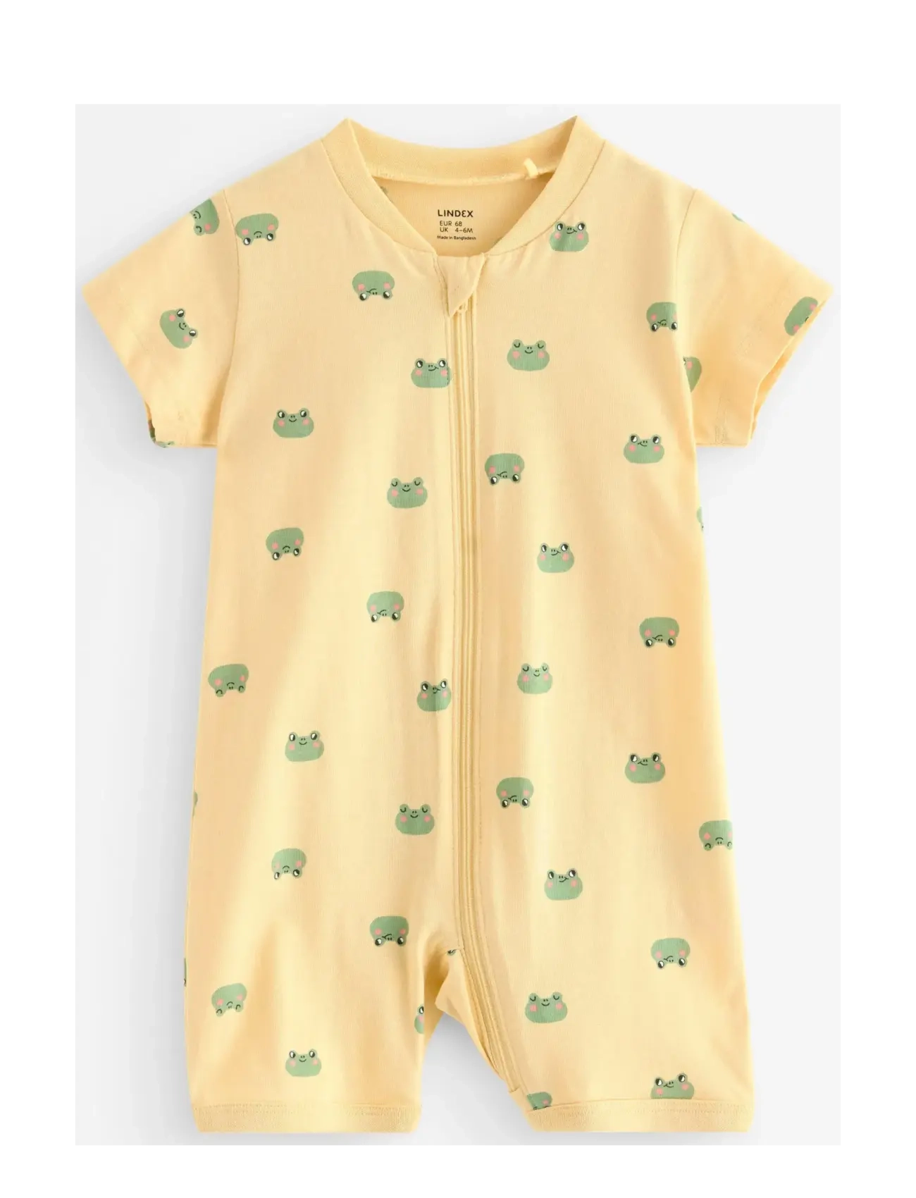 Lindex Pyjama romper with application at the back - Jumpsuits - LIGHT DUSTY YELLOW / yellow