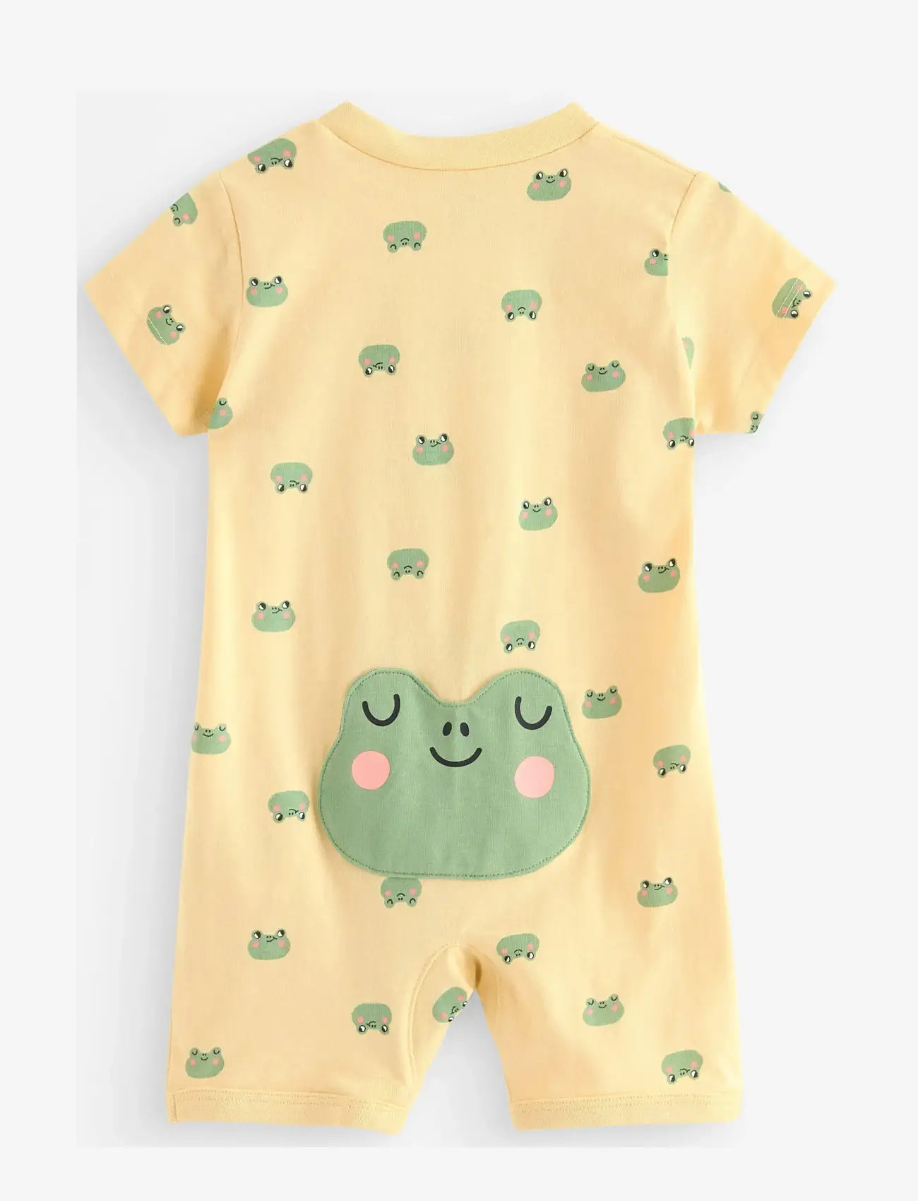 Lindex - Pyjama romper with application at the back - pükskostüümid - light dusty yellow - 1