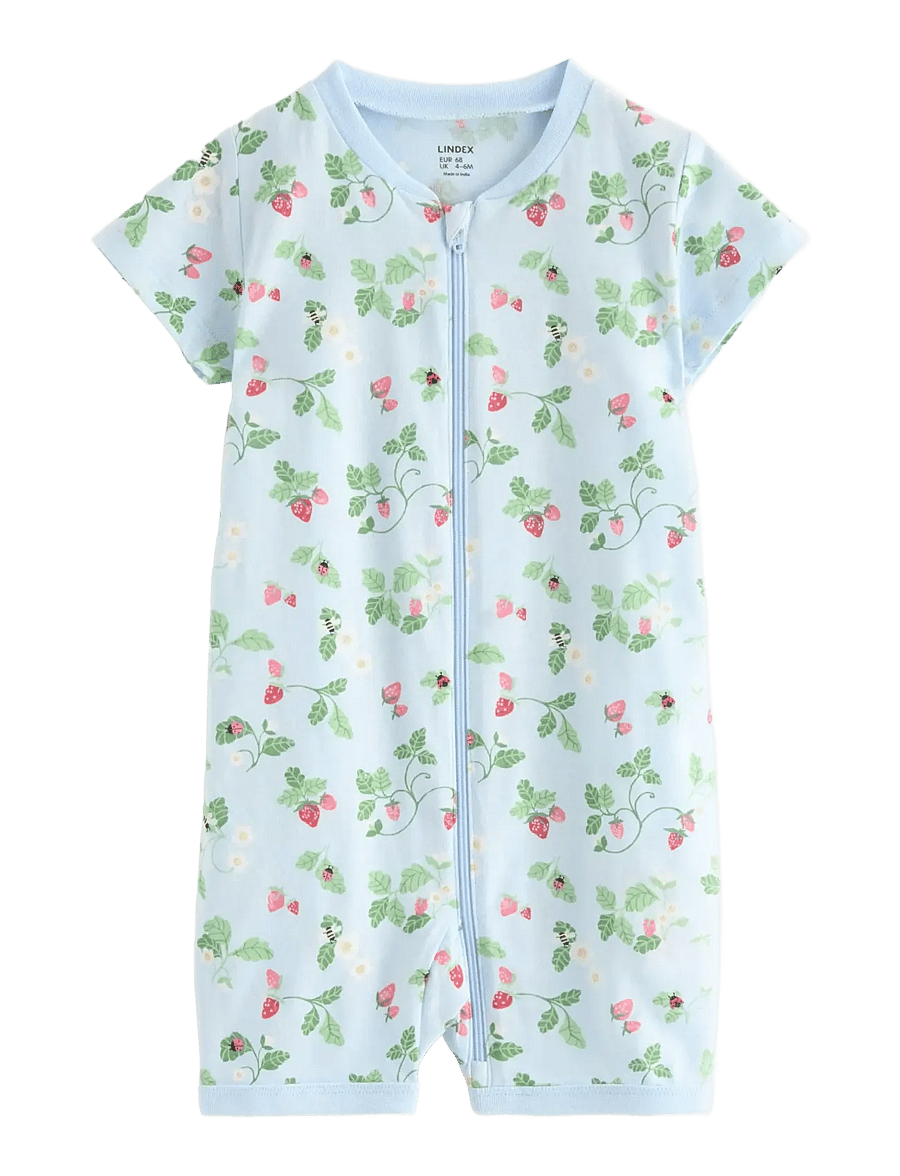 Lindex - Pyjama romper - sovoveraller - light blue - 0