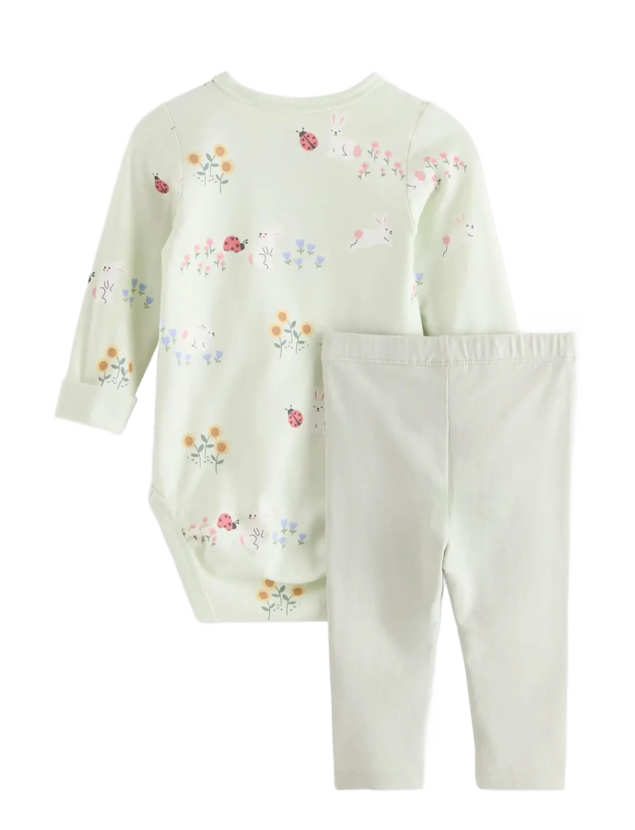 Lindex - Set - bodysuit and leggings - komplektai su bodžiu - light dusty green - 1