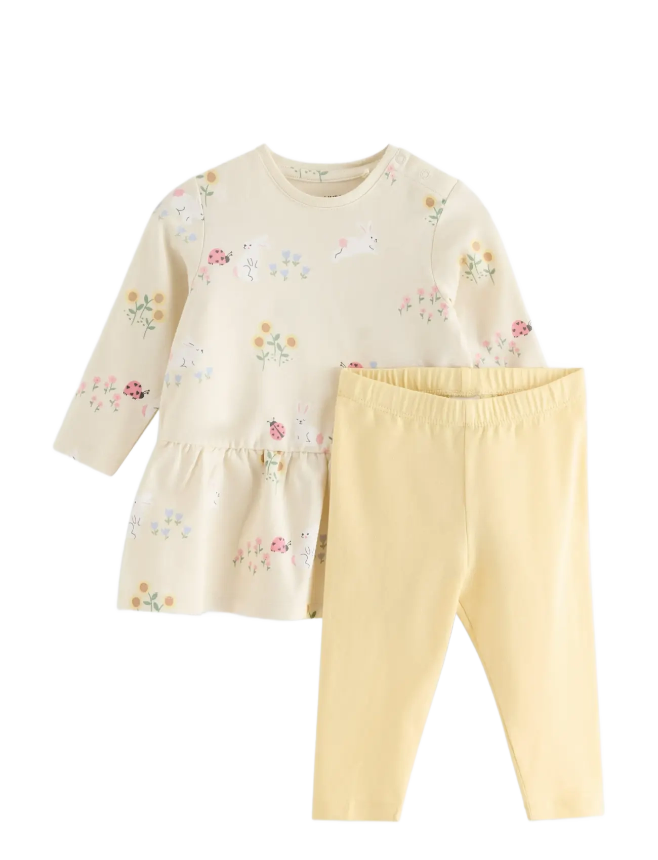 Lindex Set - tunic and leggings - Tøj - LIGHT BEIGE / yellow