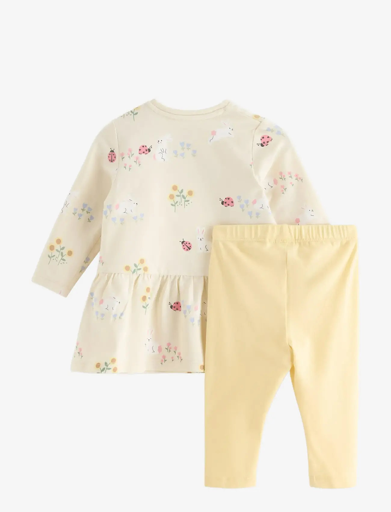 Lindex - Set - tunic and leggings - sæt med langærmet t-shirt - light beige - 1