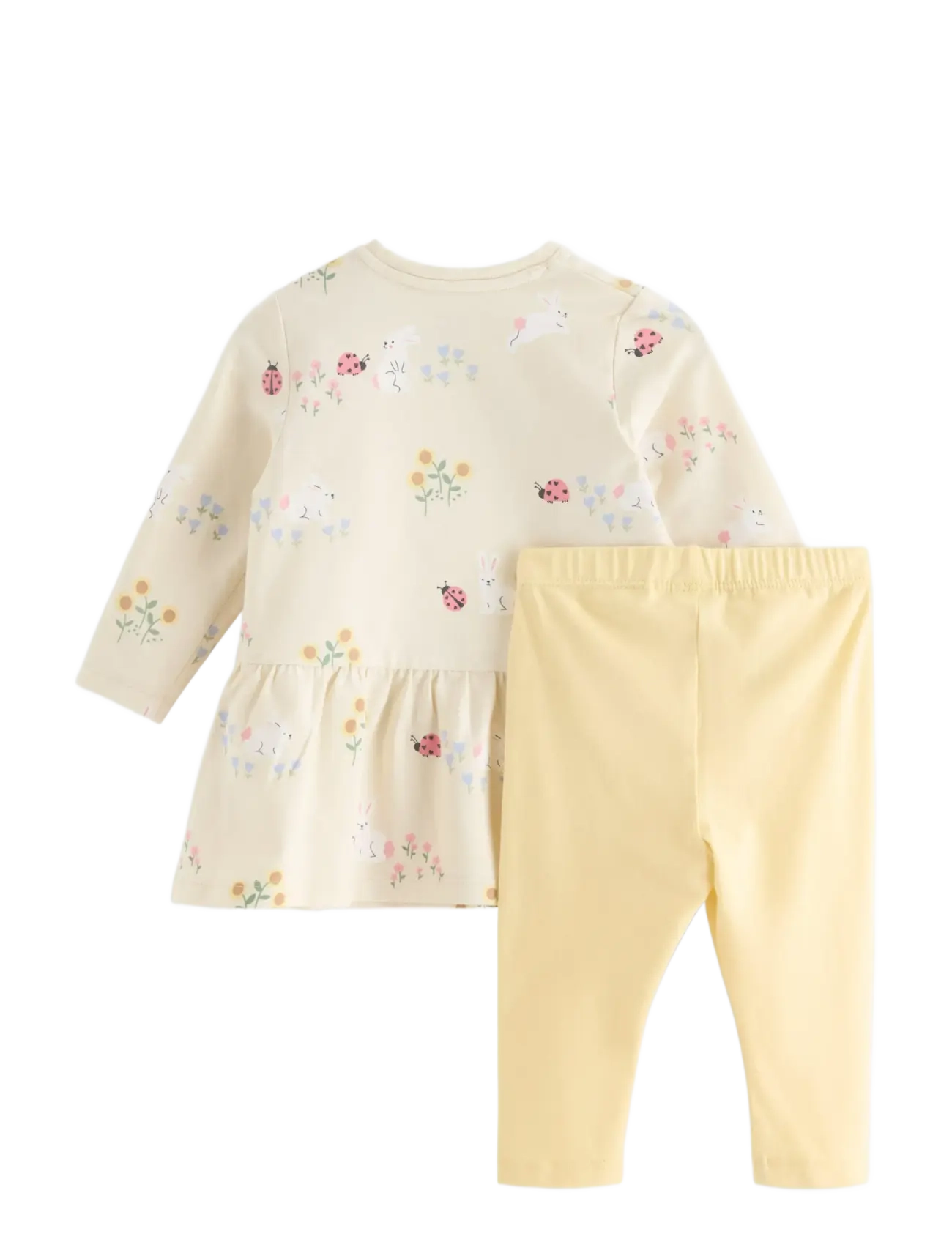 Lindex - Set - tunic and leggings - sets mit langärmeligem t-shirt - light beige - 1