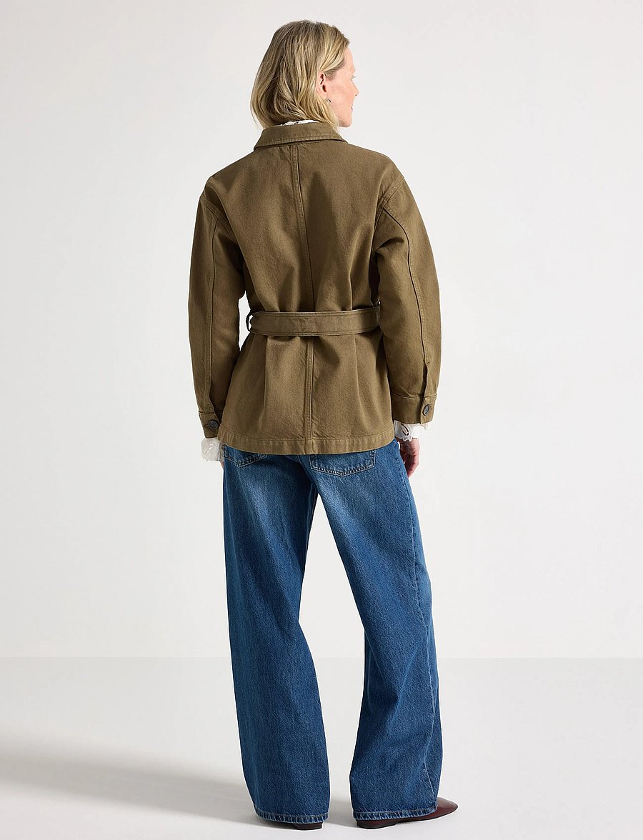 Lindex - Jacket in cotton twill - utility-jakker - dusty green - 3