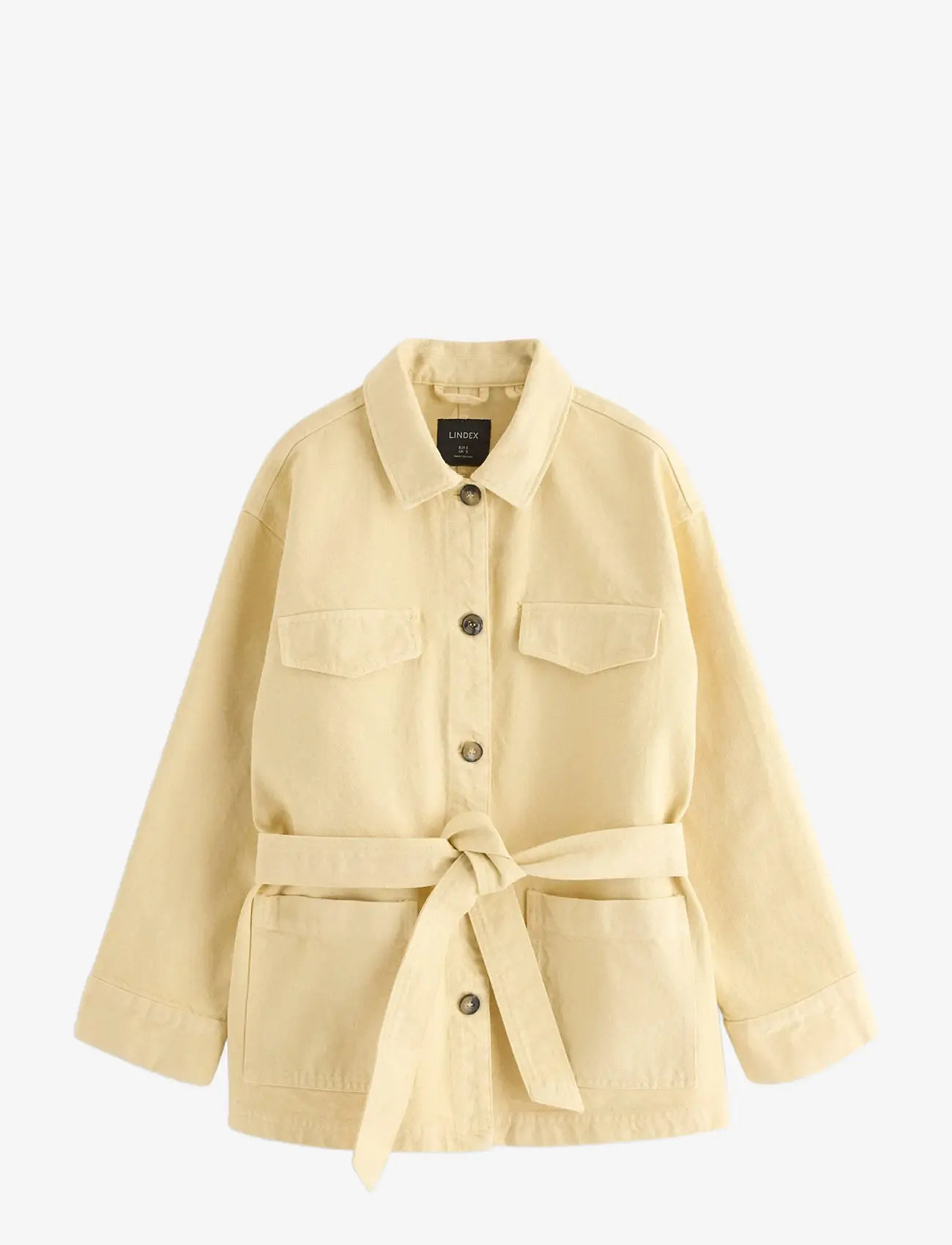 Lindex - Jacket in cotton twill - utility-jacken - light yellow - 1