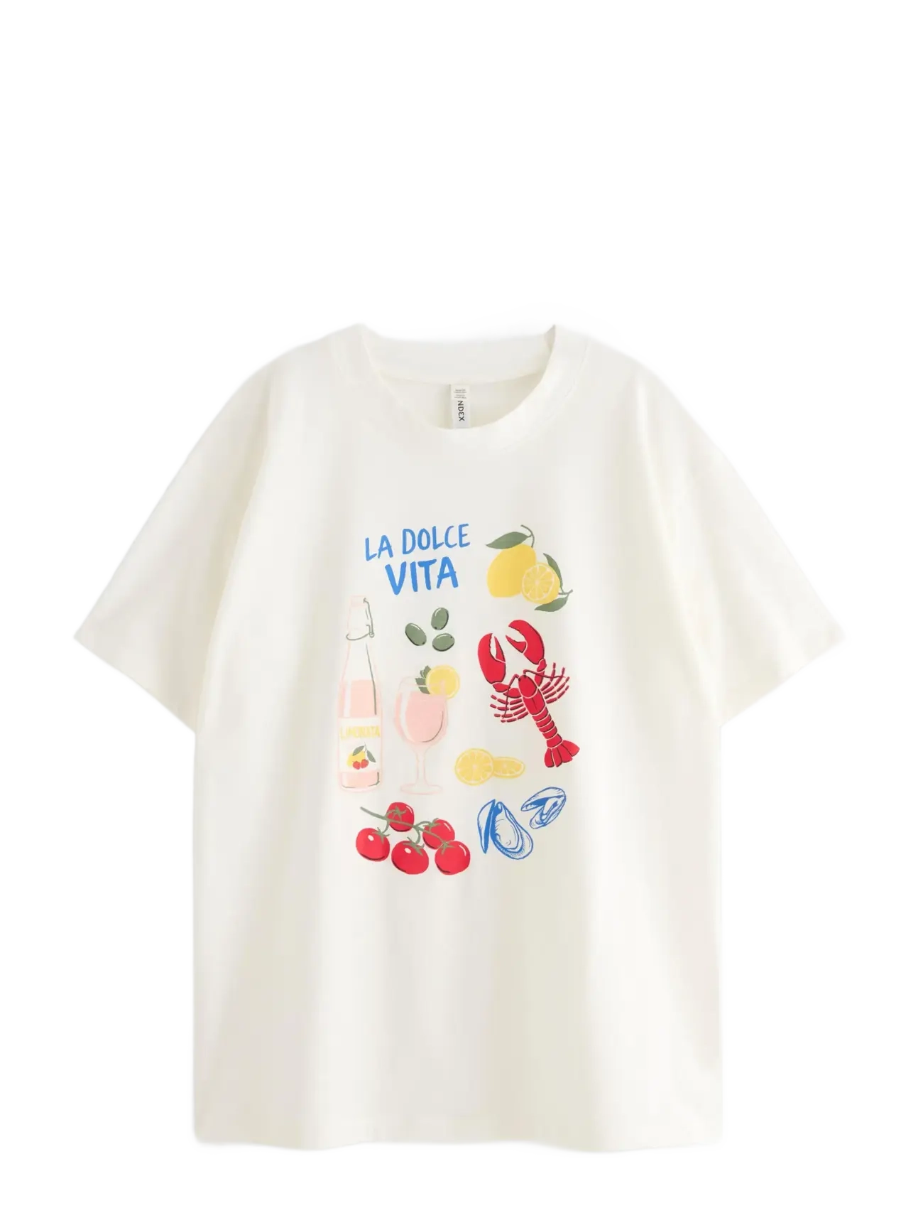 Lindex Oversized tee - Nyheder - OFF WHITE / cream