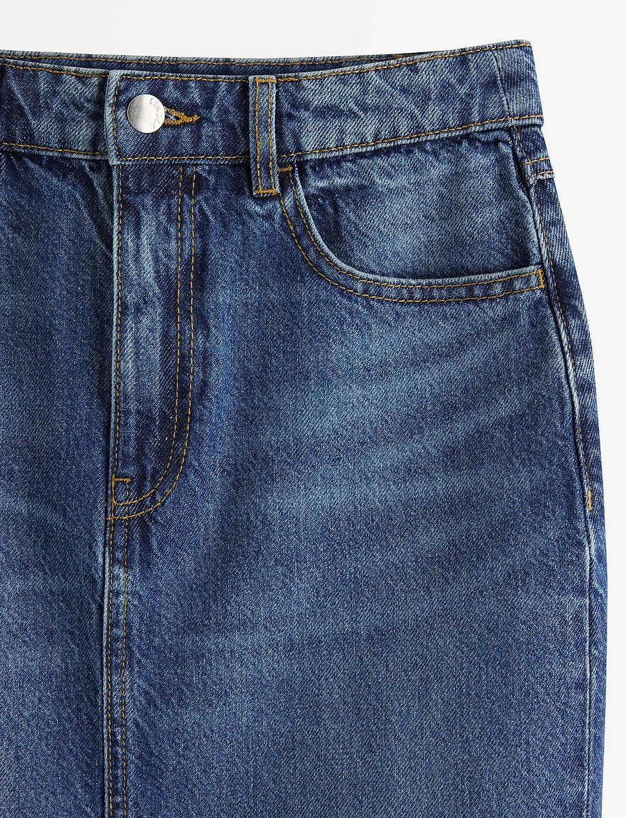 Lindex - Skirt denim Alva - jeansröcke - dark denim - 5