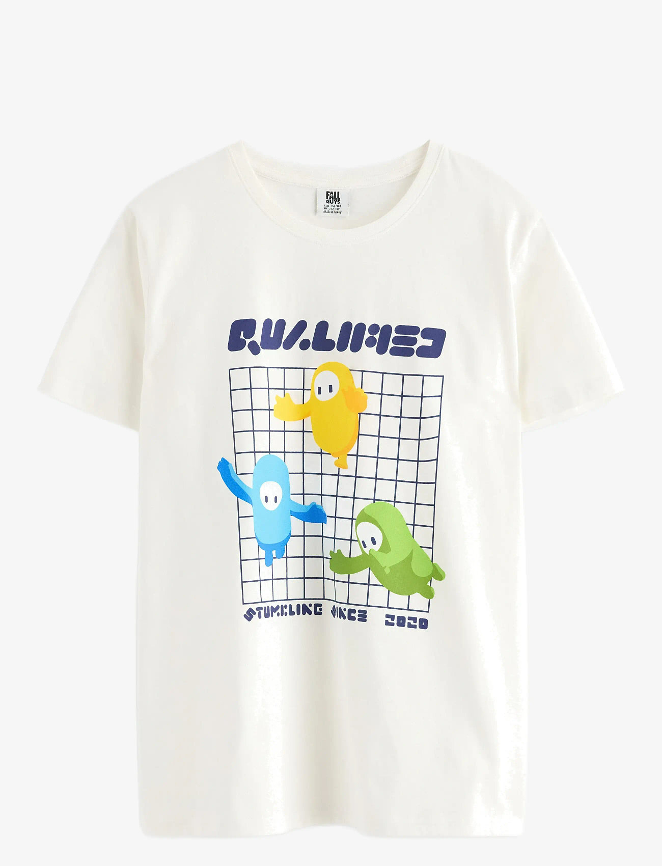 Lindex - T shirt Fallguys - lühikeste varrukatega t-särgid - white - 0