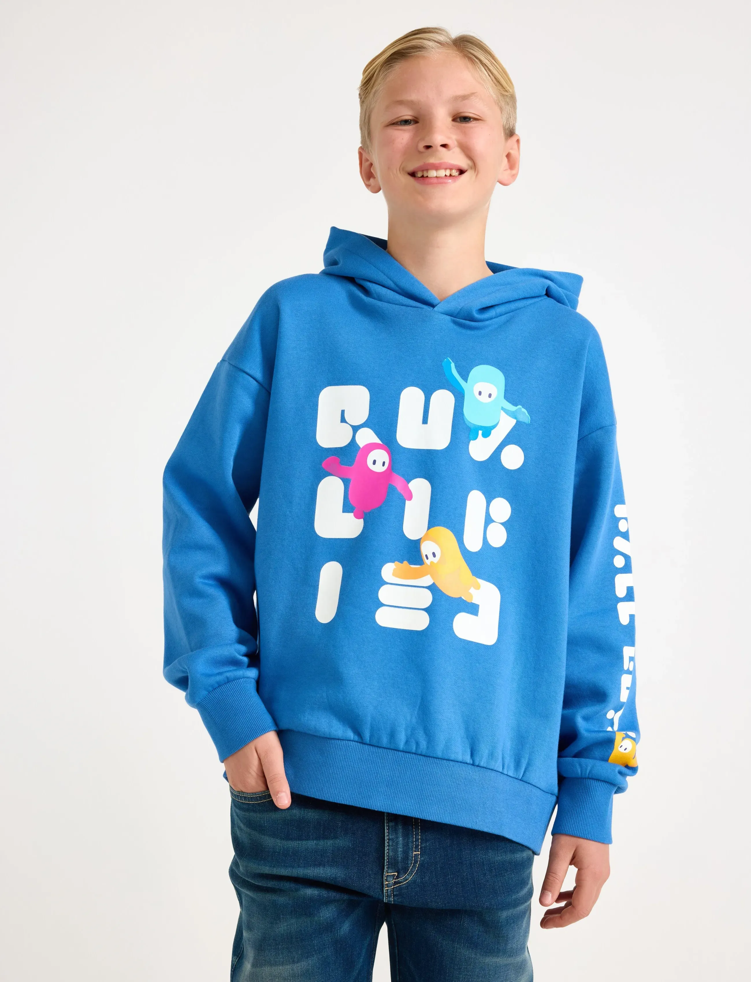 Lindex Sweatshirt hood Fallguys - Viršutinės dalies drabužiai - BLUE / blue