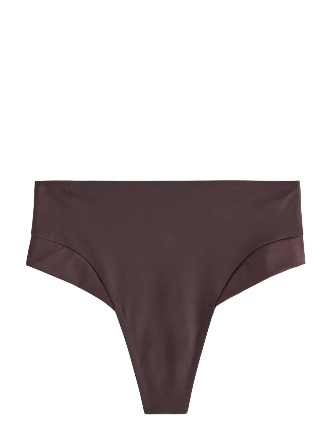 Lindex - Seamless briefs with high waist - dark dusty brown - 2