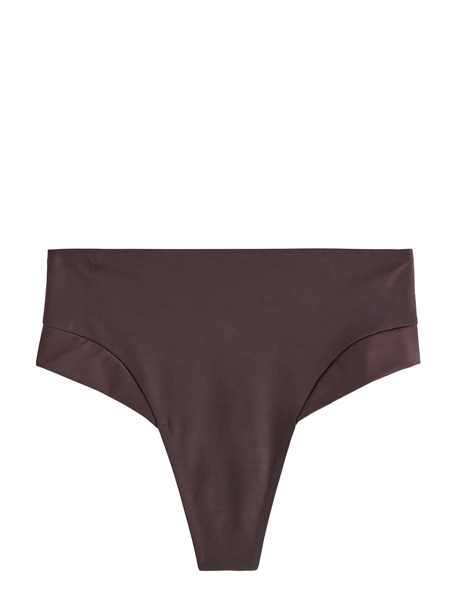 Lindex - Seamless briefs with high waist - seamless panties - dark dusty brown - 2