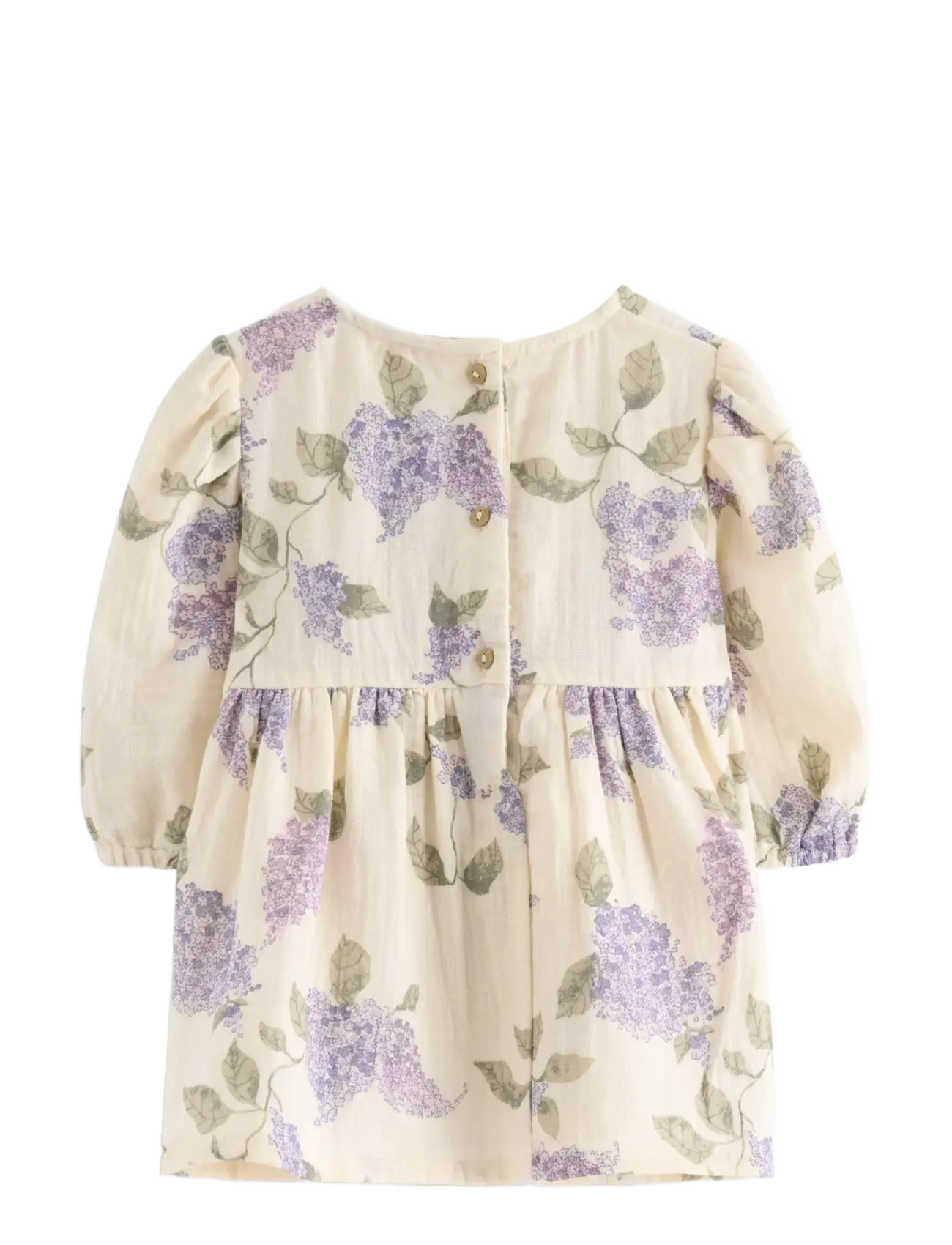 Lindex - Dress in cotton gauze - langærmede babykjoler - white - 1