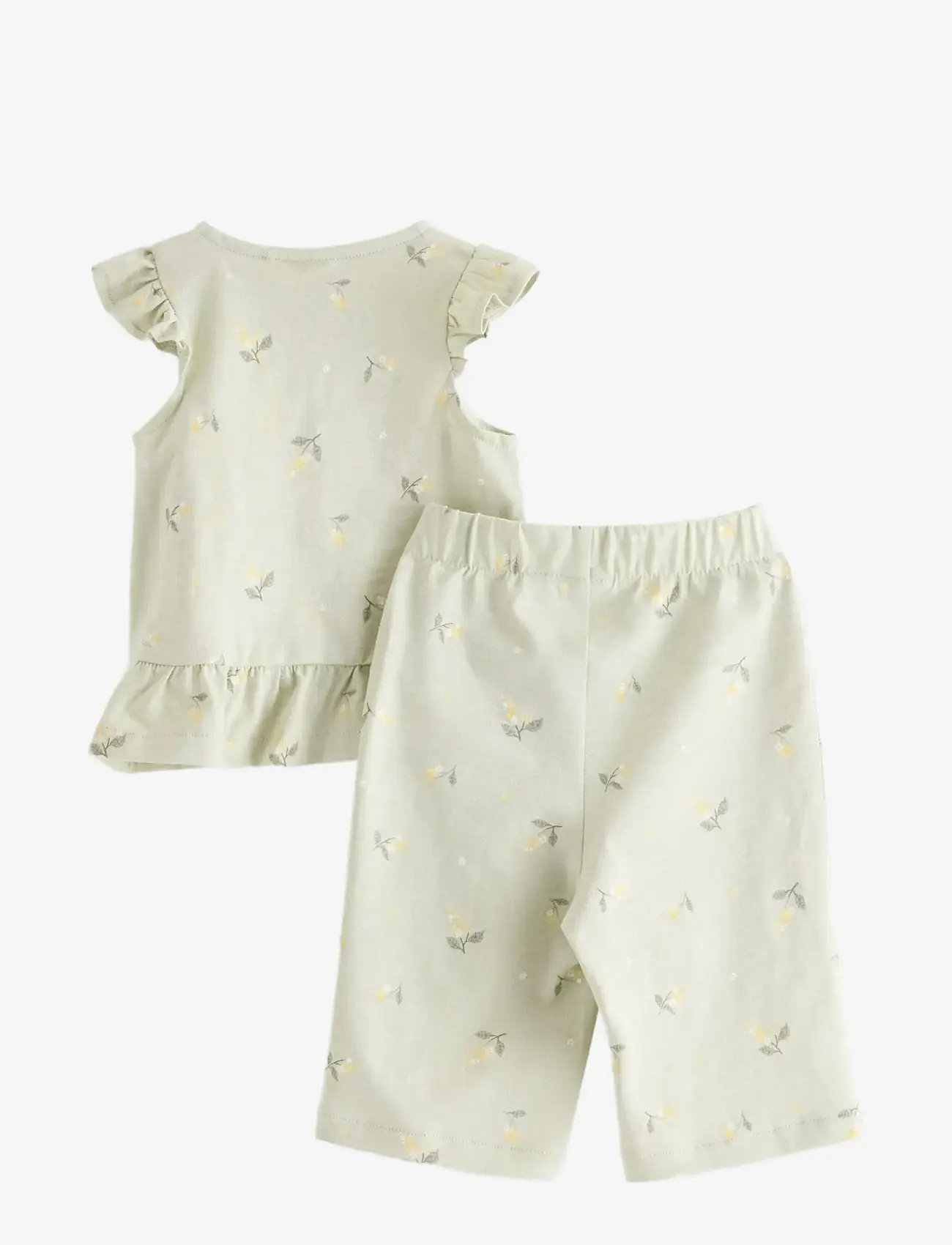 Lindex - Set - top and leggings - sets mit kurzärmeligem t-shirt - light dusty green - 1