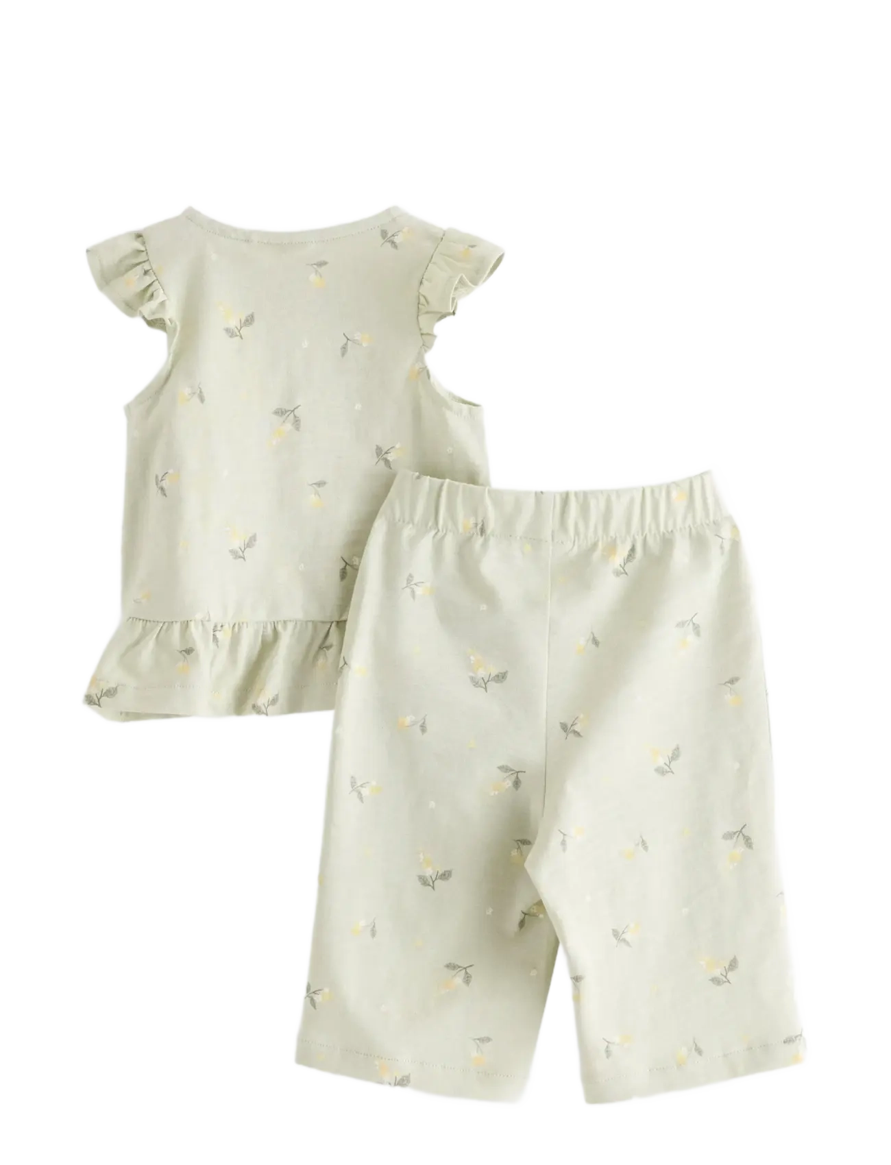 Lindex - Set - top and leggings - sæt med kortærmet t-shirt - light dusty green - 1