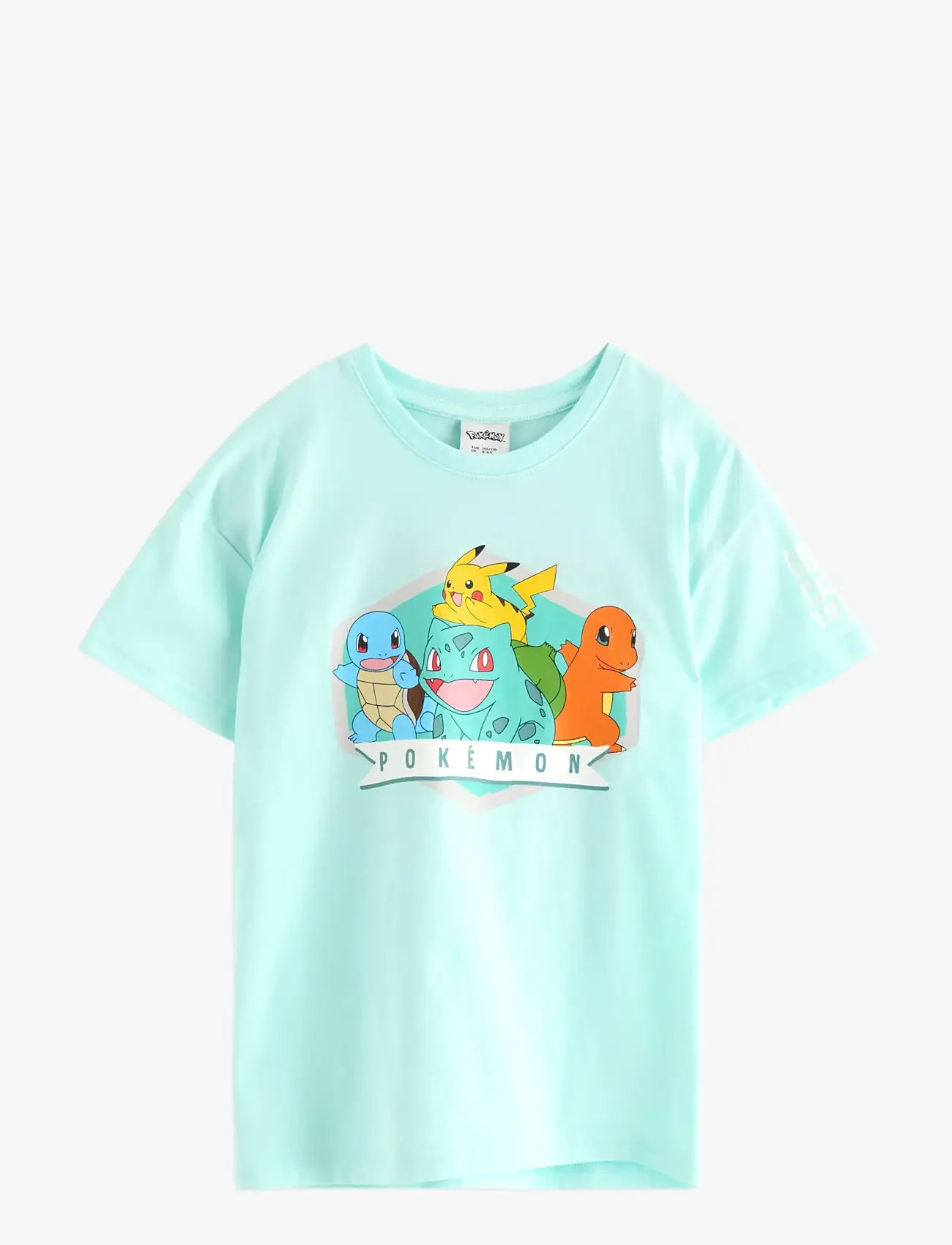 Lindex - Pokémon top - t-shirts à manches courtes - light dusty turquoise - 1