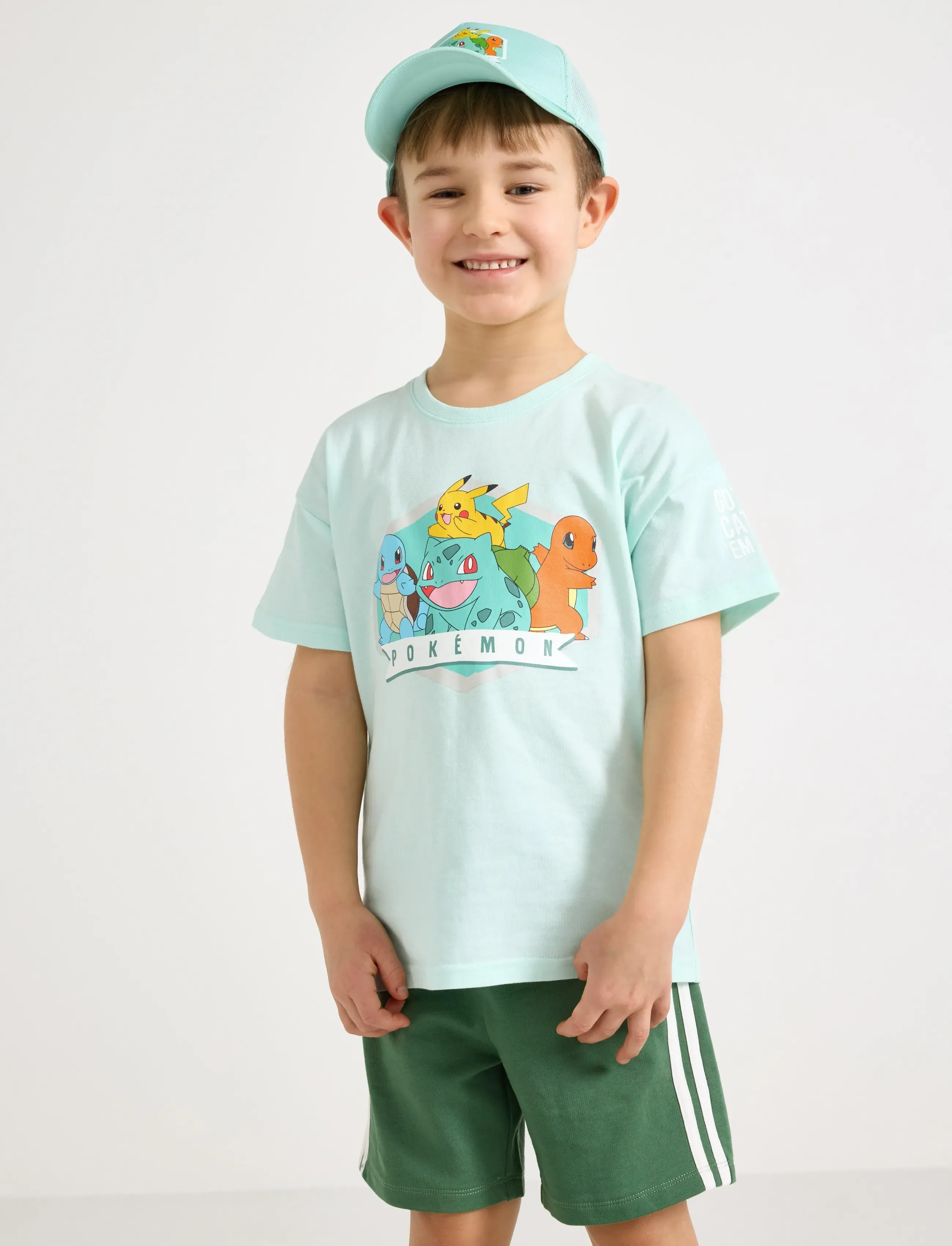 Lindex Pokémon top - Hauts - LIGHT DUSTY TURQUOISE / blue