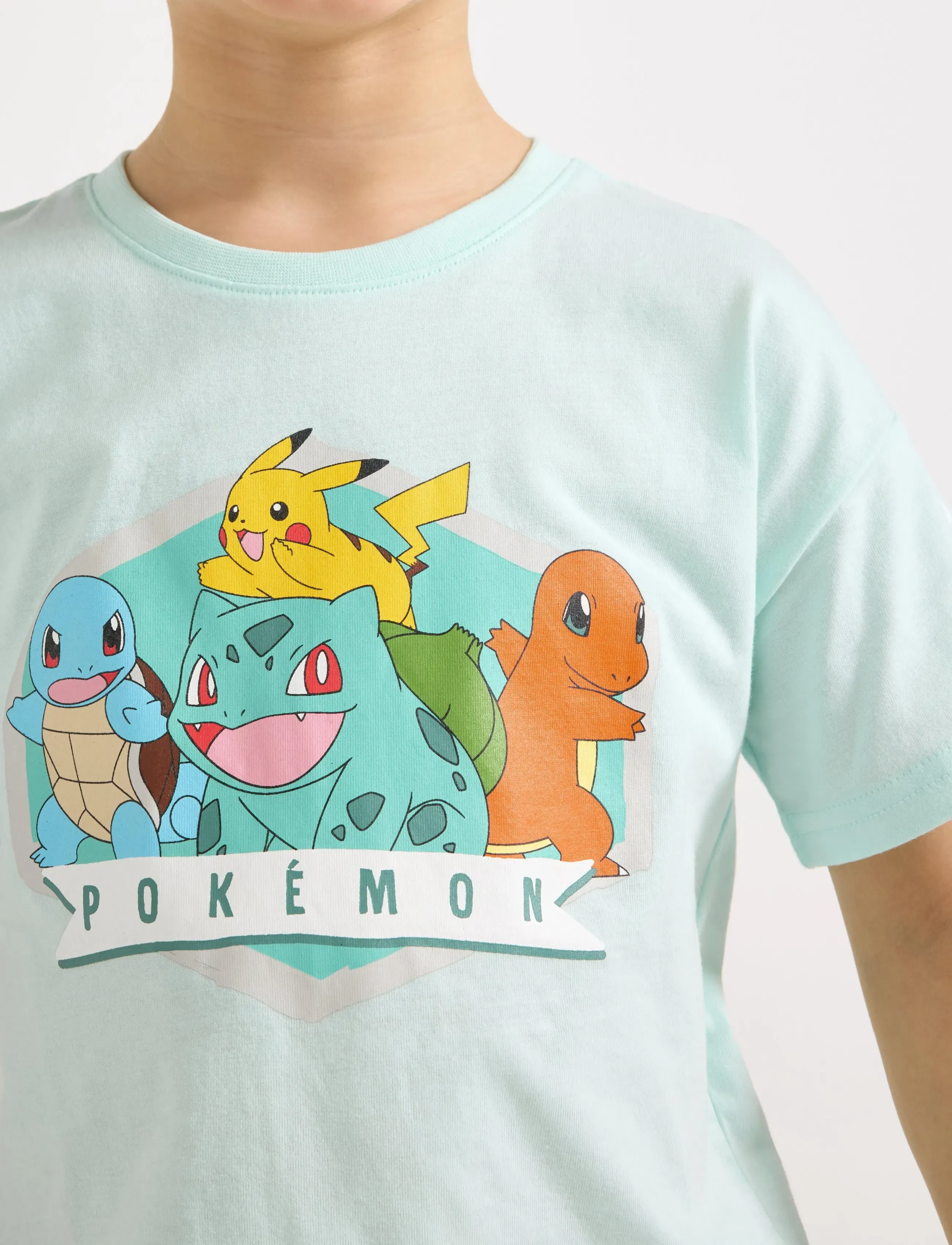Lindex - Pokémon top - t-krekli ar īsām piedurknēm - light dusty turquoise - 4