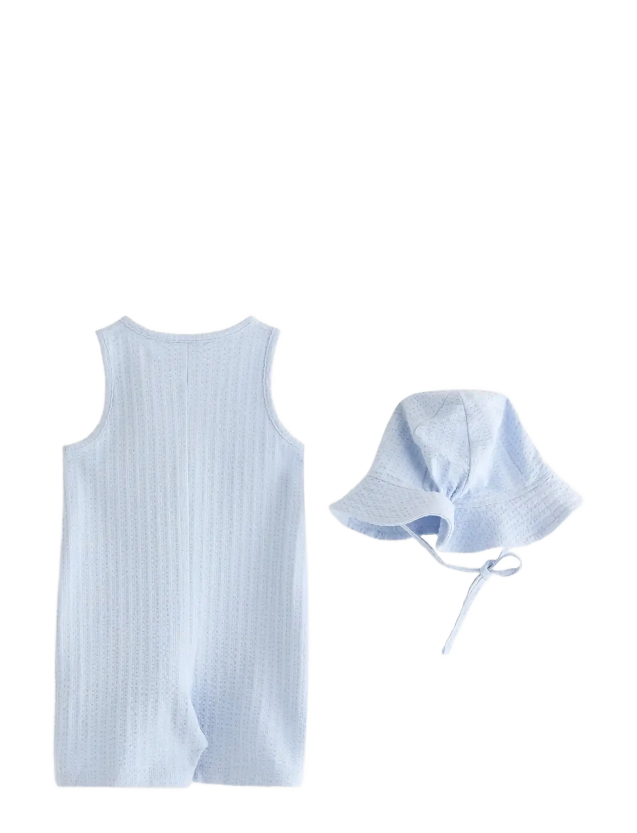 Lindex - Set - romper and sun hat - joggingsæt - light blue - 1