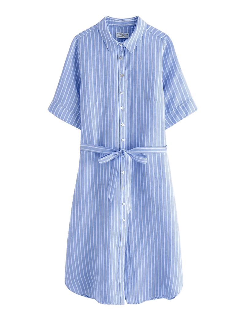 Lindex - Midi shirt dress in linen - hemdkleider - light dusty blue - 1