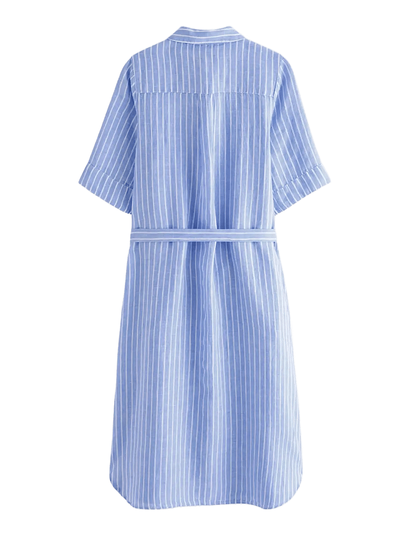 Lindex - Midi shirt dress in linen - hemdkleider - light dusty blue - 2