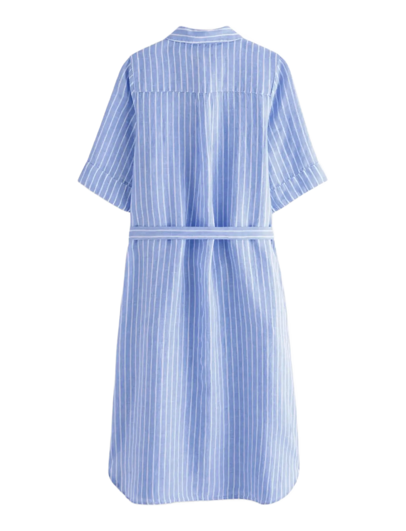 Lindex - Midi shirt dress in linen - skjortekjoler - light dusty blue - 2