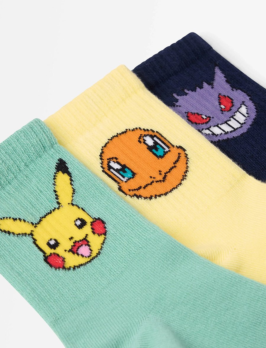 Lindex - 3-pack Pokémon socks - chaussettes - dark blue - 2