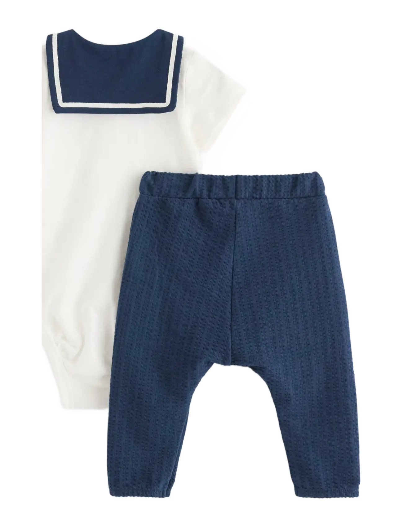 Lindex - Set Body sailor w trousers - bodiga komplektid - light dusty white - 1
