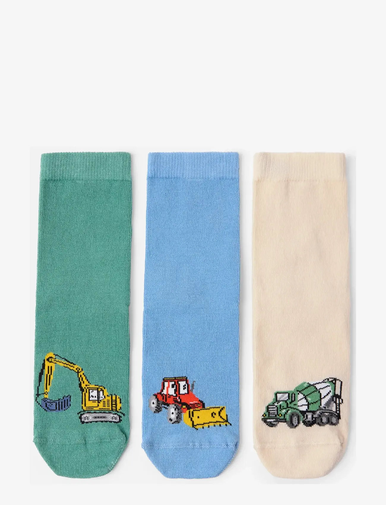 Lindex - 3-pack socks - strümpfe - light blue - 0