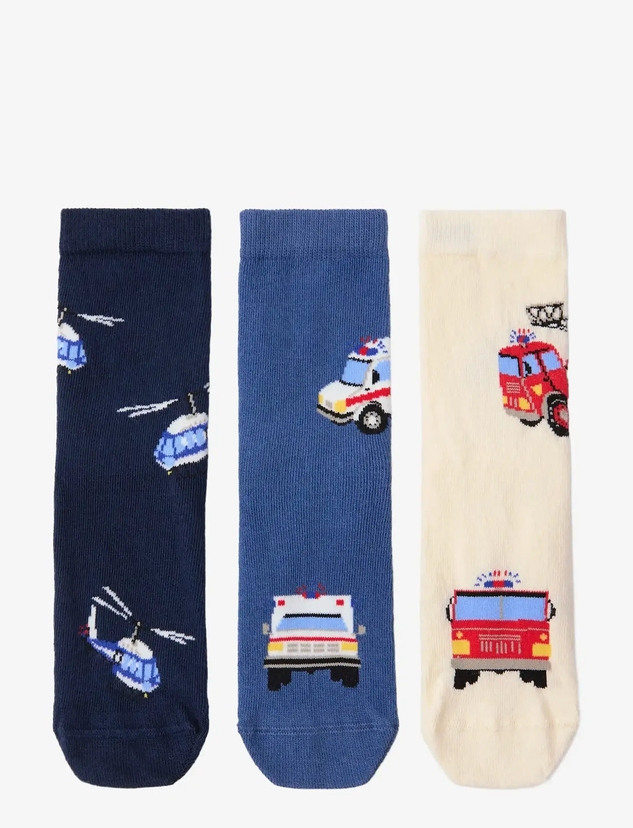 Lindex - 3-pack socks - strümpfe - dark blue - 0