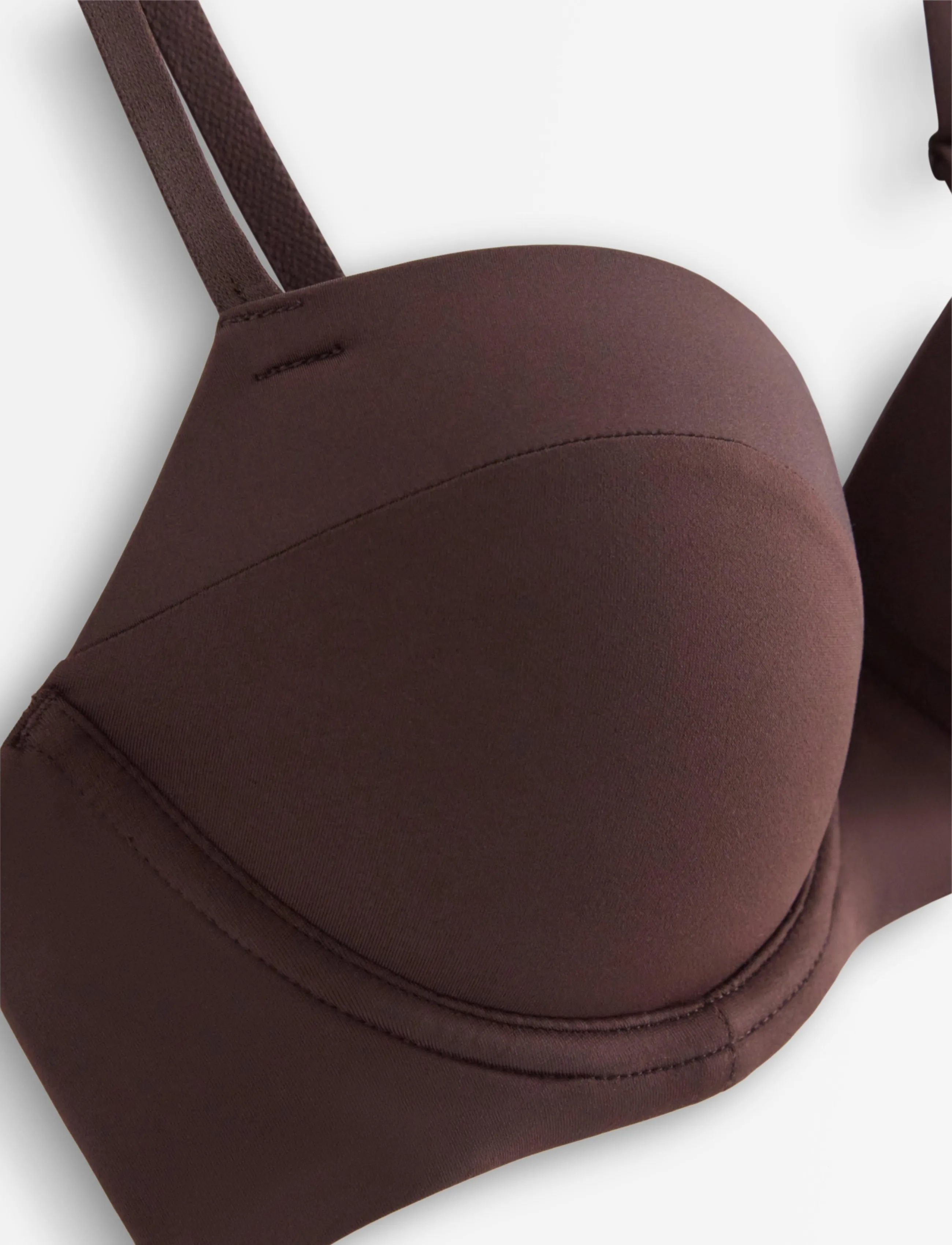 Lindex - Push-up balconette bra - balconette bhs - dark dusty brown - 5