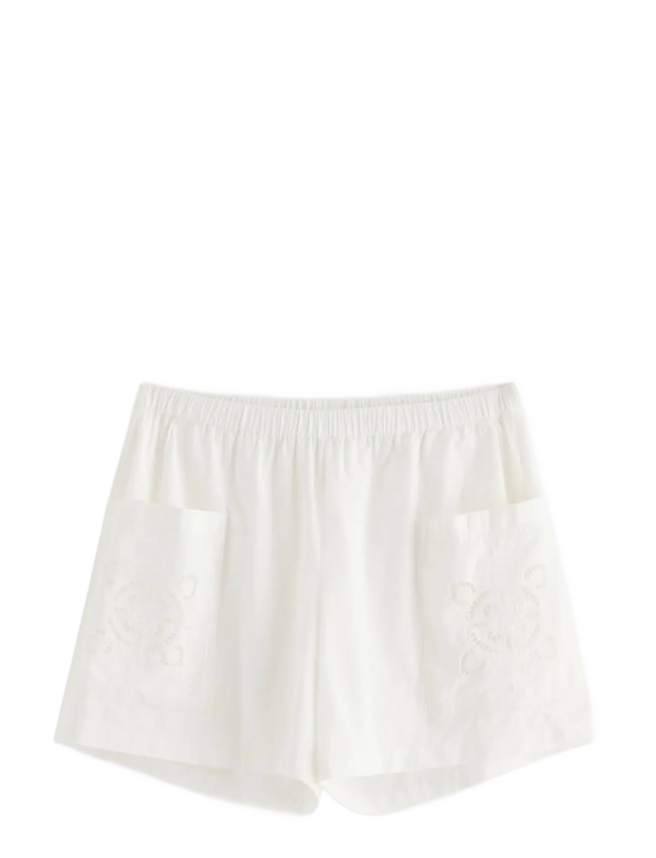 LINDEX Pyjama Shorts Weiß - M - Damen