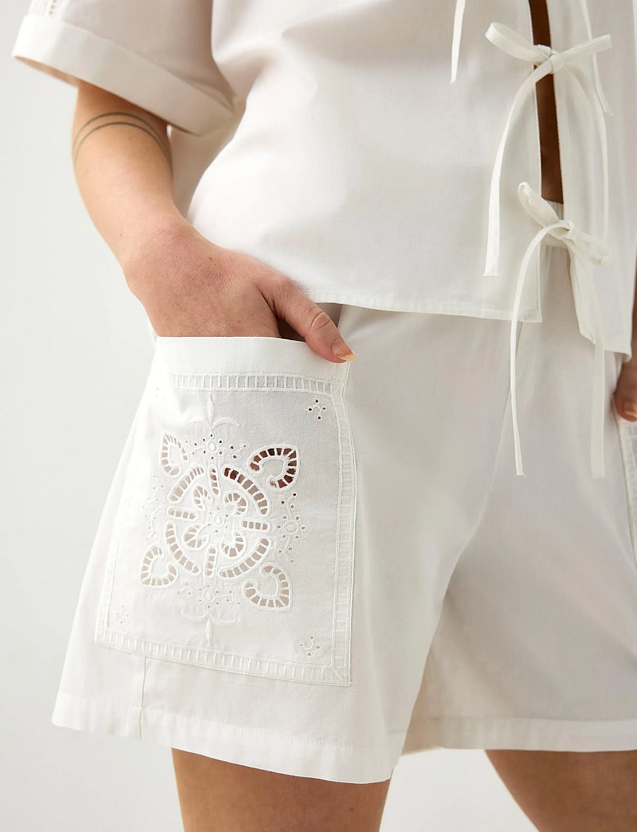 Lindex - Pyjama shorts - pyjamasshorts - off white - 4