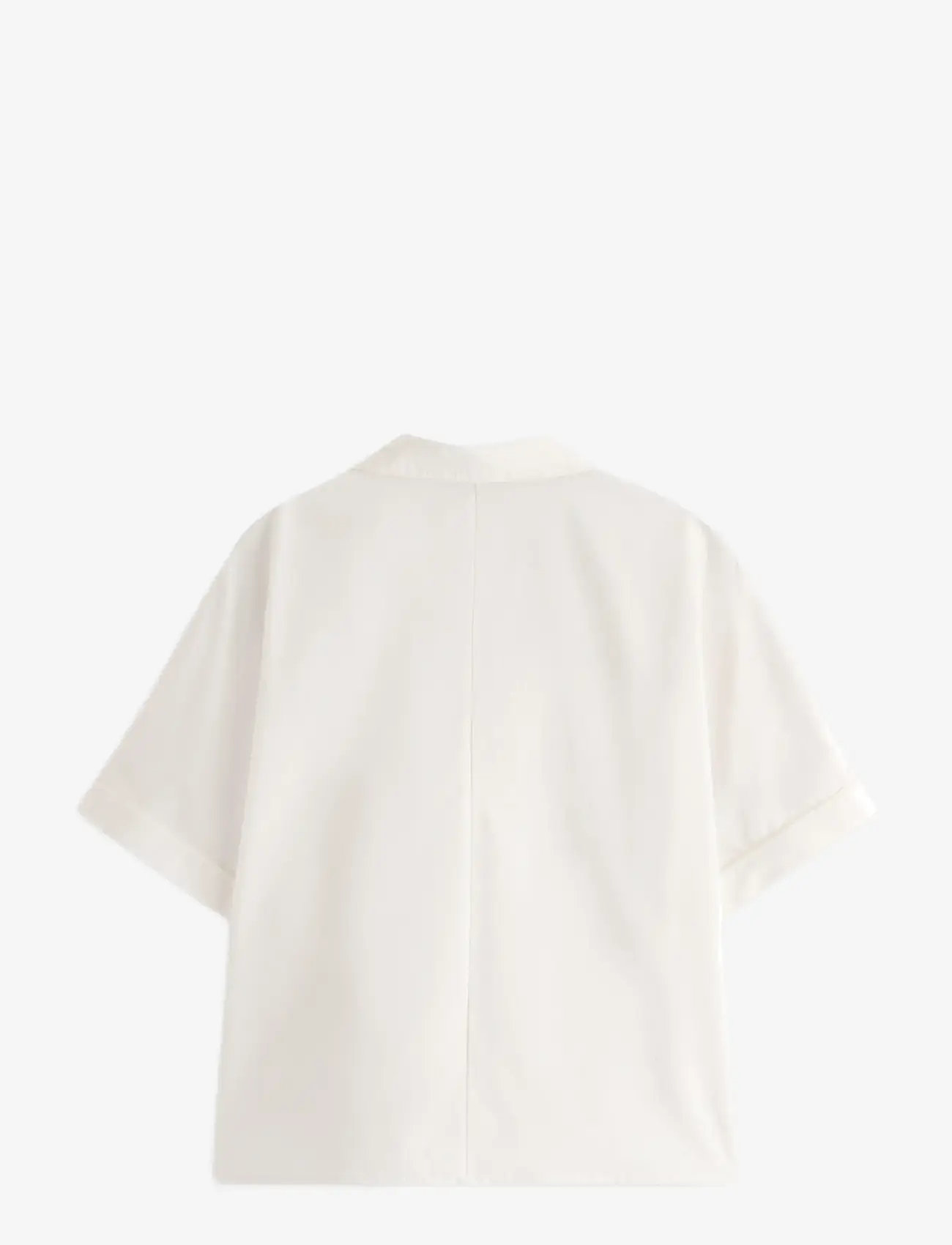 Lindex - Pyjama shirt with tie string closure - kortærmede skjorter - off white - 2