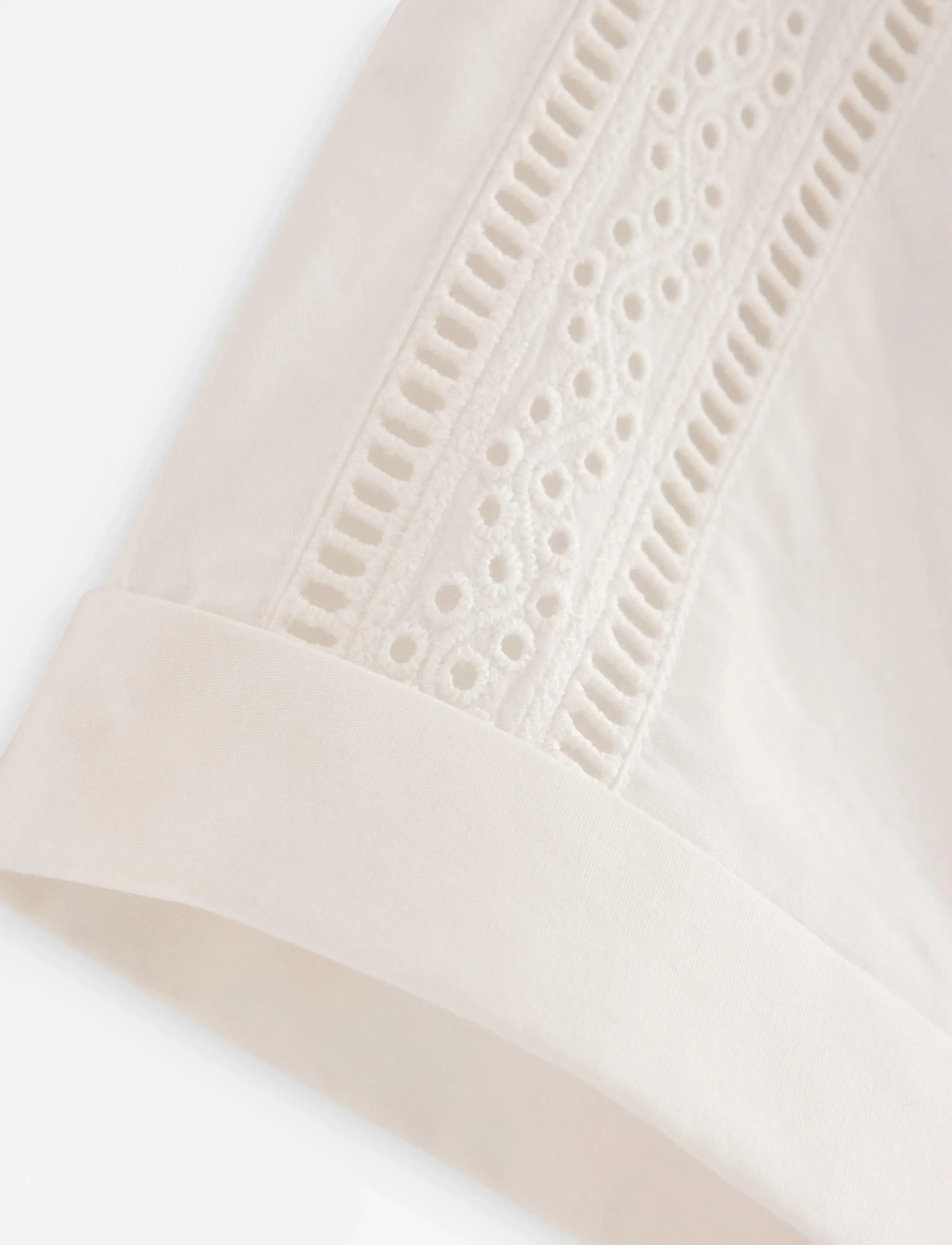 Lindex - Pyjama shirt with tie string closure - kortärmade skjortor - off white - 5