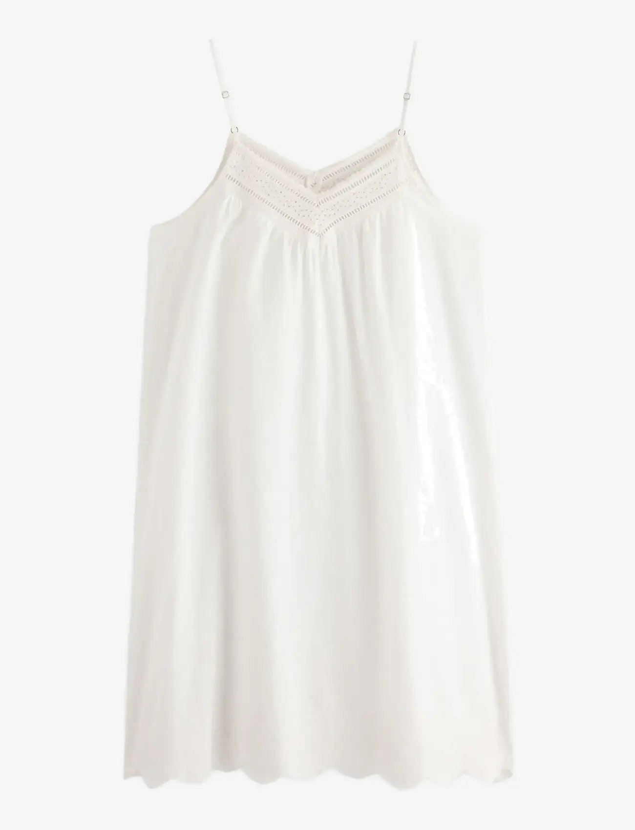 Lindex - Nightdress with embroidery - natkjoler - off white - 2