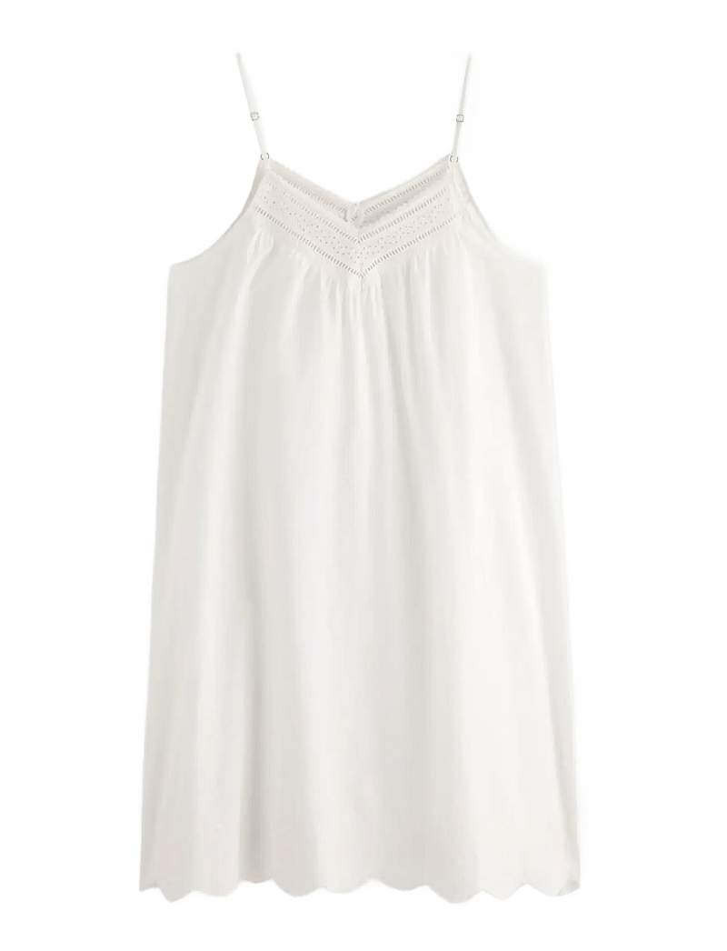 Lindex - Nightdress with embroidery - natkjoler - off white - 2