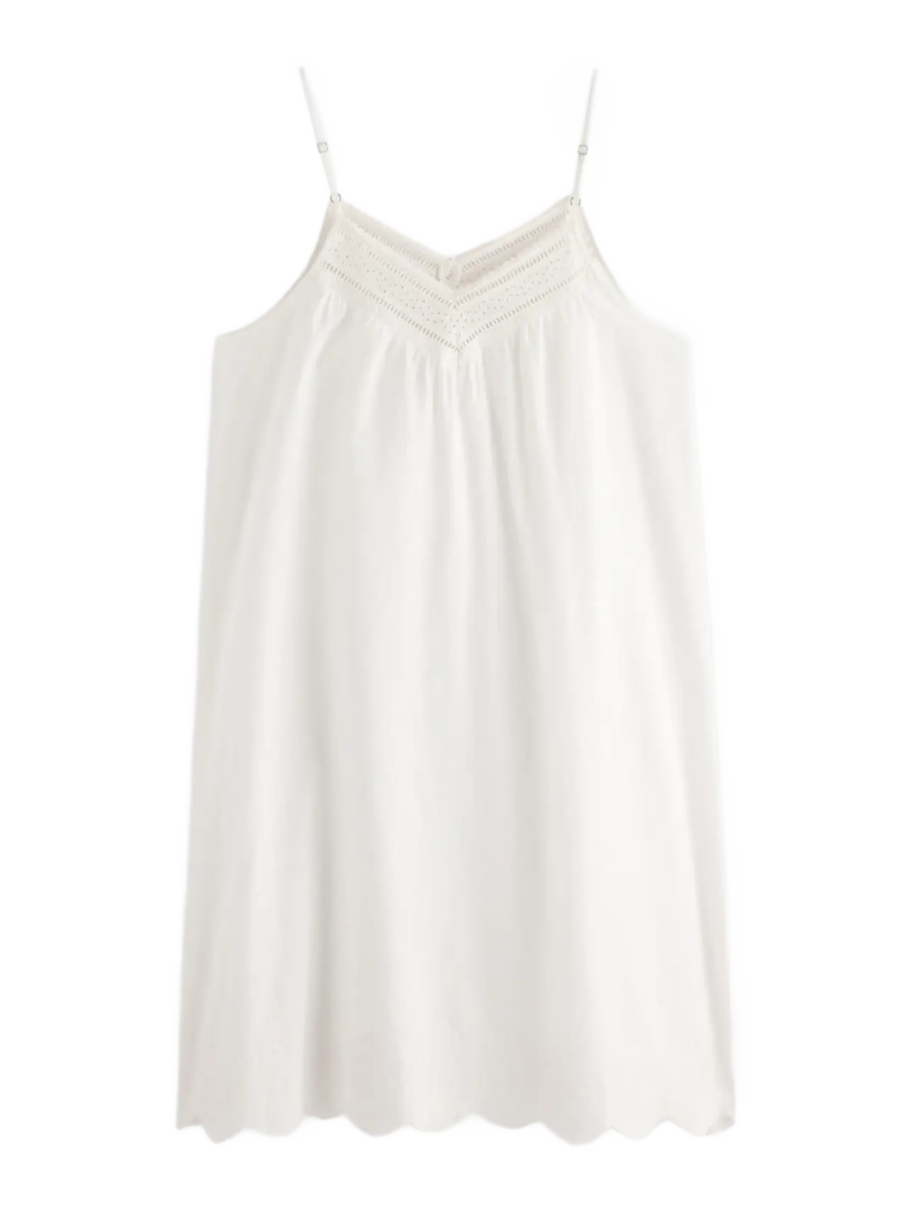 Lindex - Nightdress with embroidery - natkjoler - off white - 2