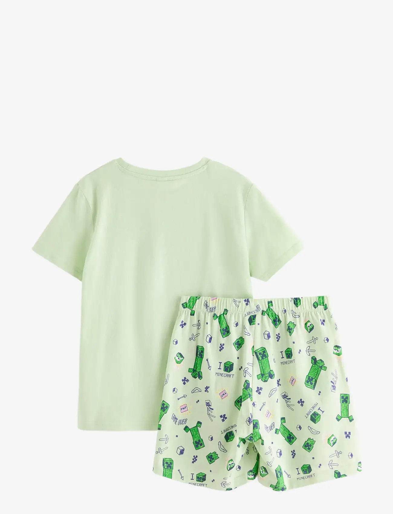 Lindex - Minecraft pyjama set - pyjamassæt - light green - 2