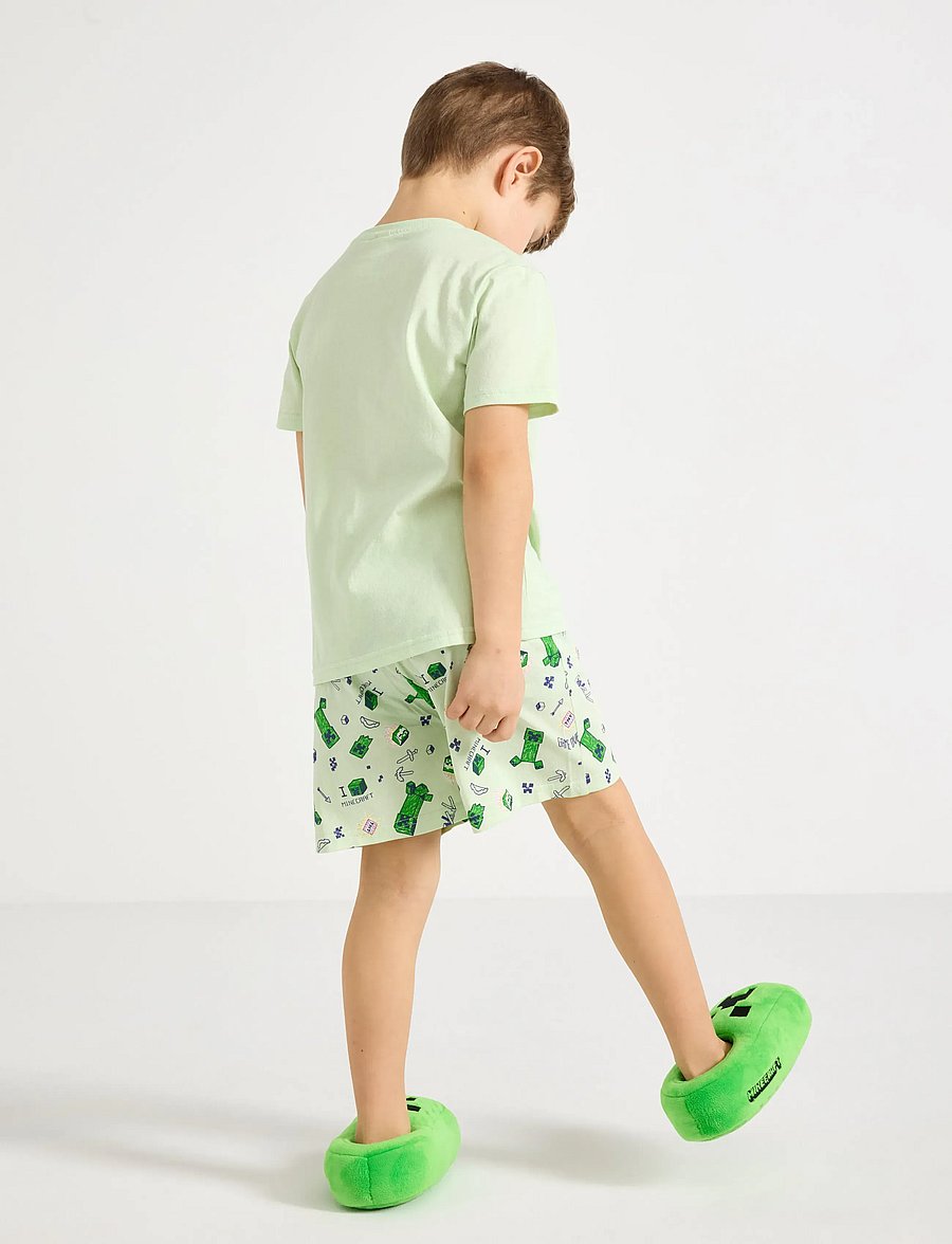 Lindex - Minecraft pyjama set - pyjamasset - light green - 3
